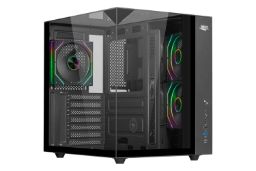 کیس کامپیوتر اوست AQ-15TG-B رنگ مشکی