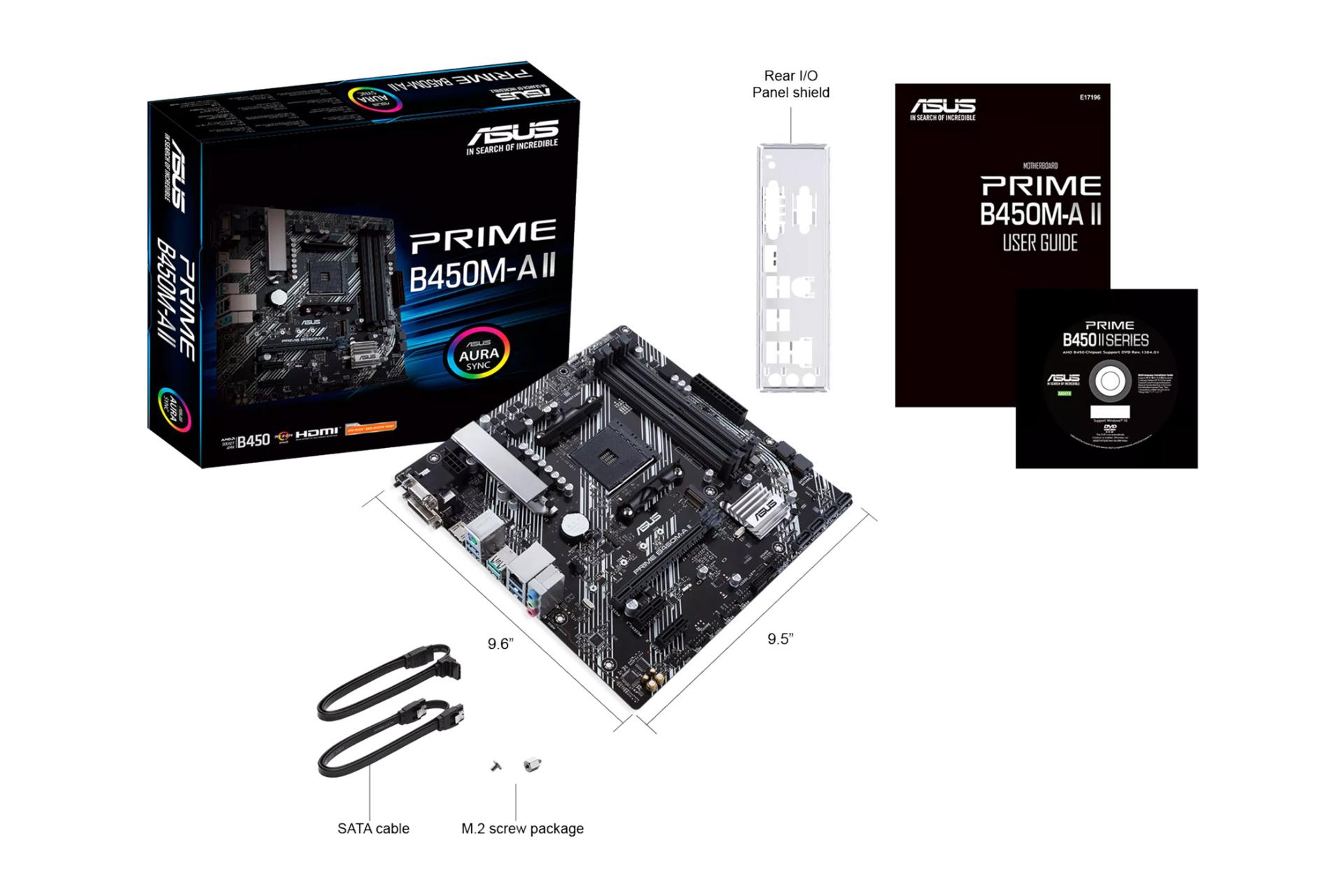 اقلام همراه مادربرد ایسوس PRIME B450M-A II