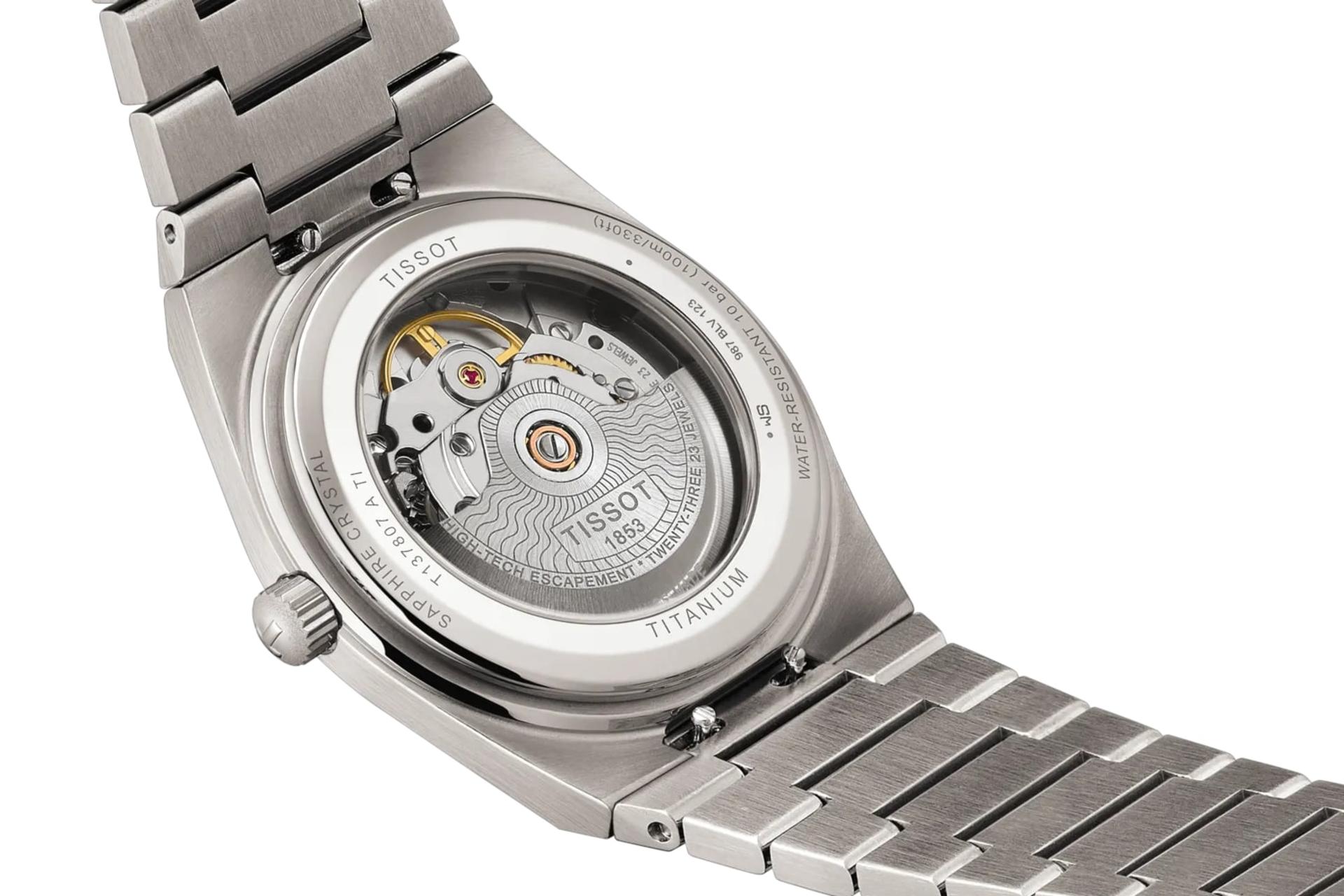 کراون ساعت مچی مردانه تیسوت Tissot PRX Titanium 38mm T137.807.44.061.00