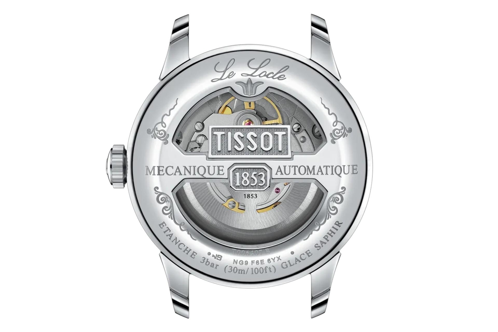 پشت ساعت مچی مردانه تیسوت Tissot Le Locle 39.3mm T006.407.16.053.00