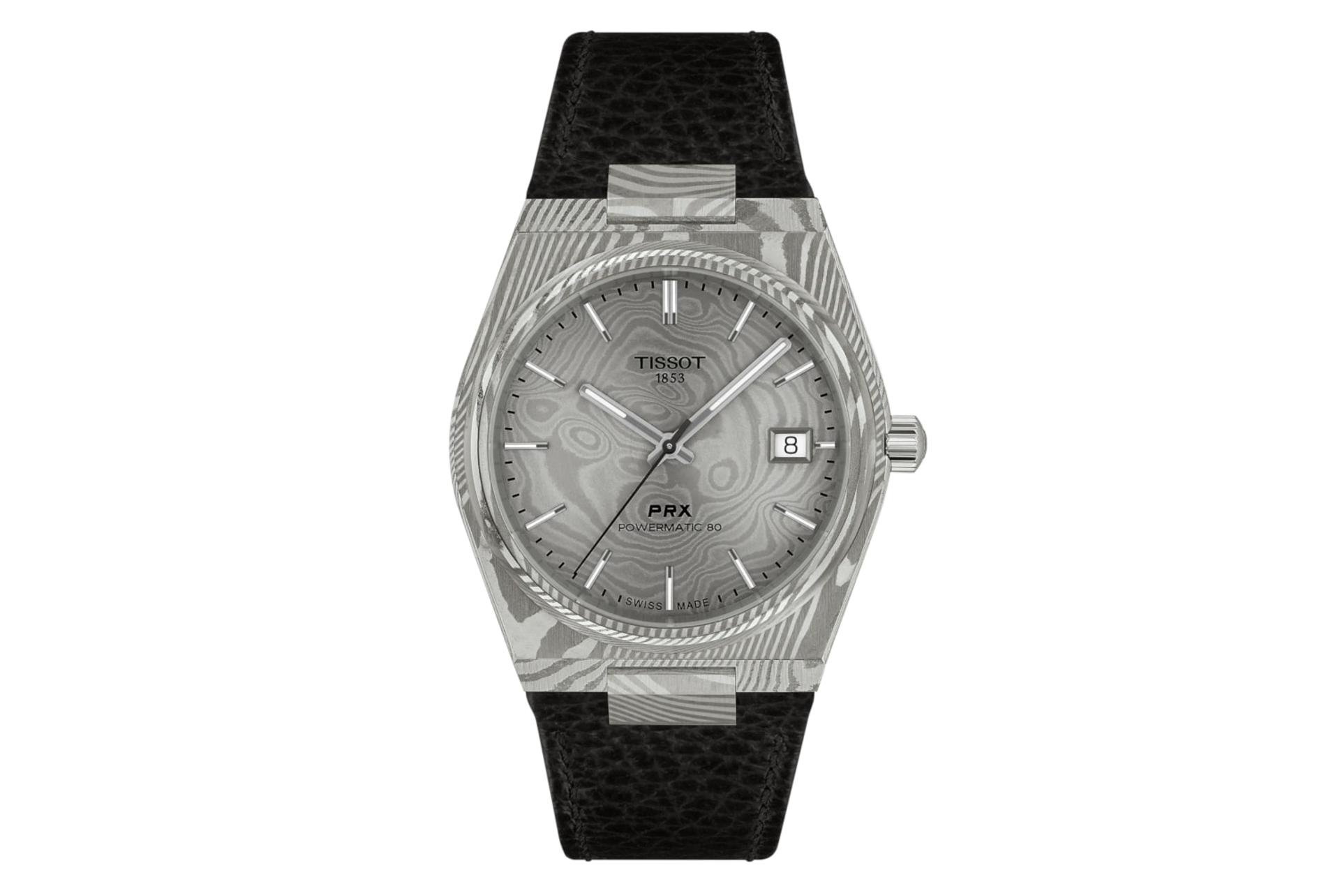ساعت مچی مردانه تیسوت Tissot PRX Damascus Steel 38mm T137.807.96.081.00