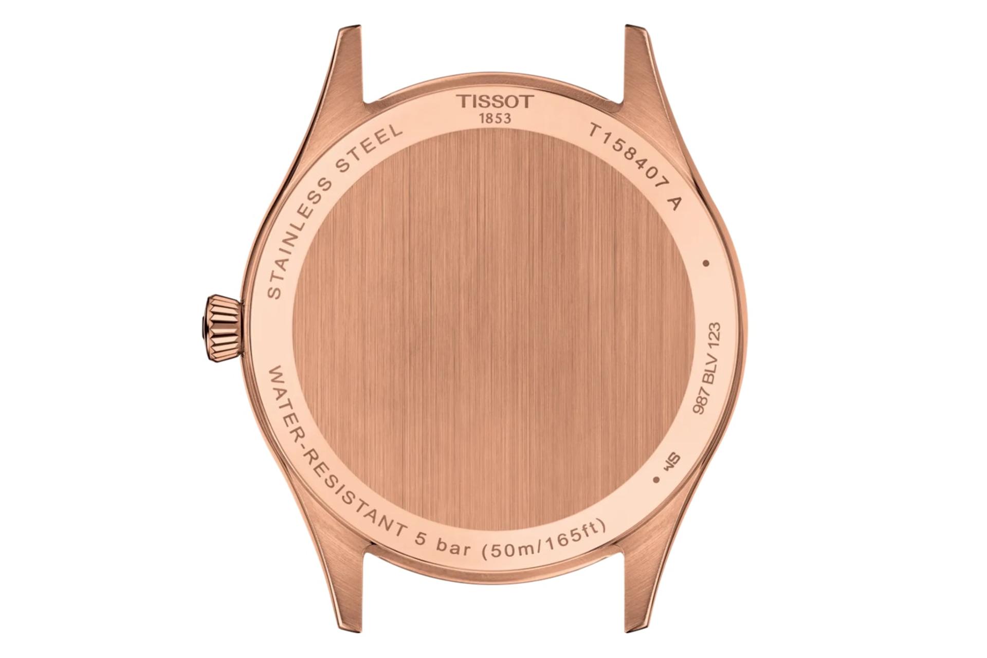 پشت ساعت مچی مردانه تیسوت Tissot Classic Dream 40mm T158.407.36.031.00