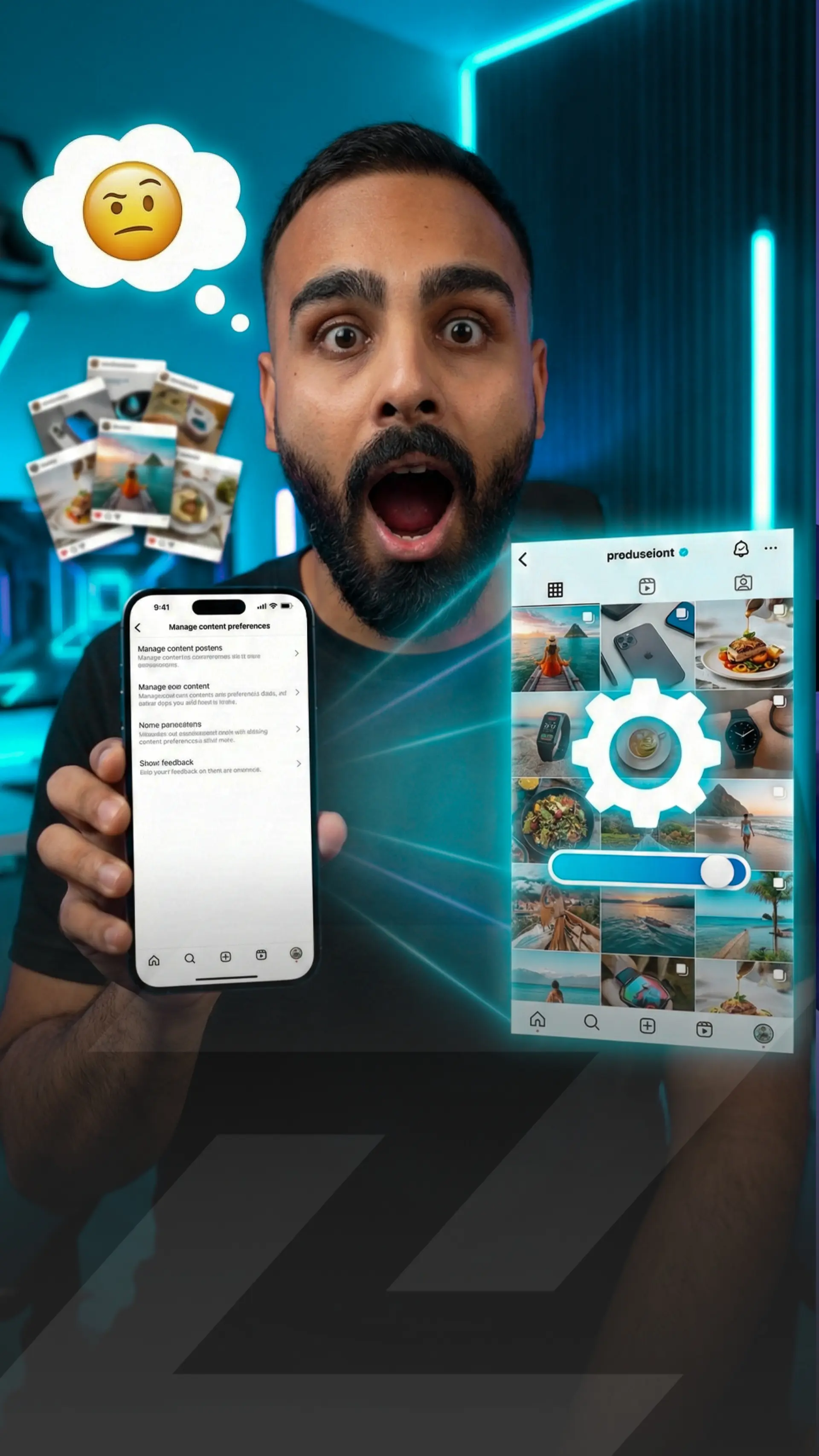 دکمه مخفی اینستاگرام