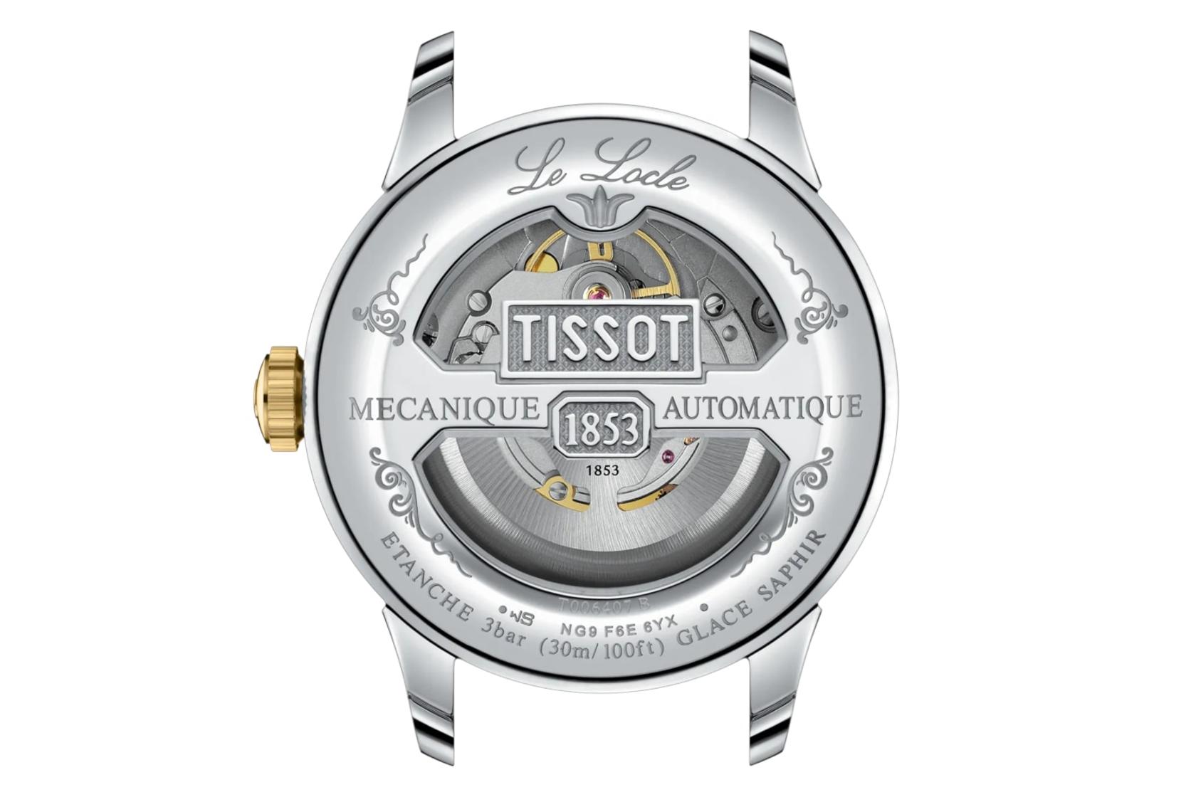 پشت ساعت مچی مردانه تیسوت Tissot Le Locle 39.3mm T006.407.22.093.00