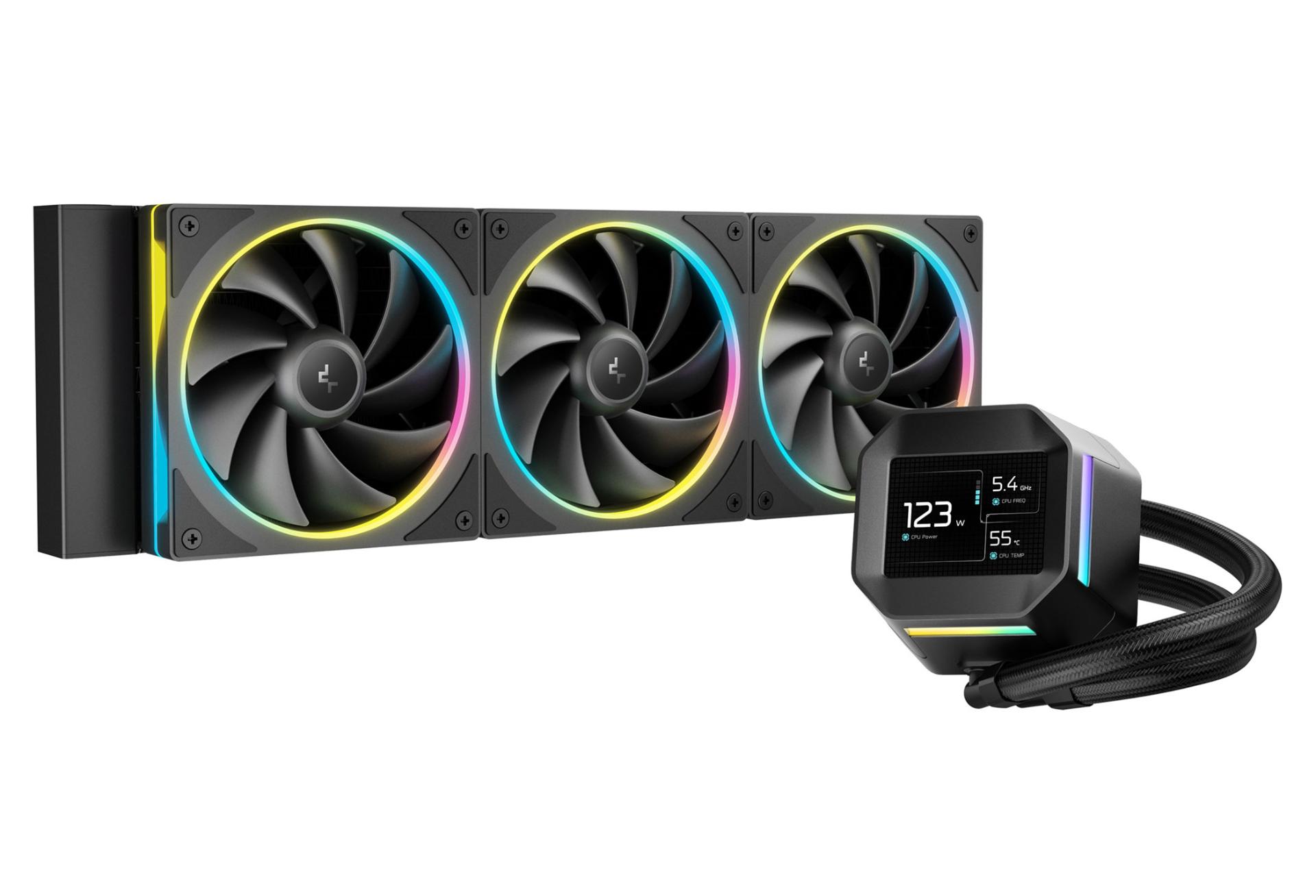 خنک کننده مایع دیپ کول LM360 رنگ مشکی