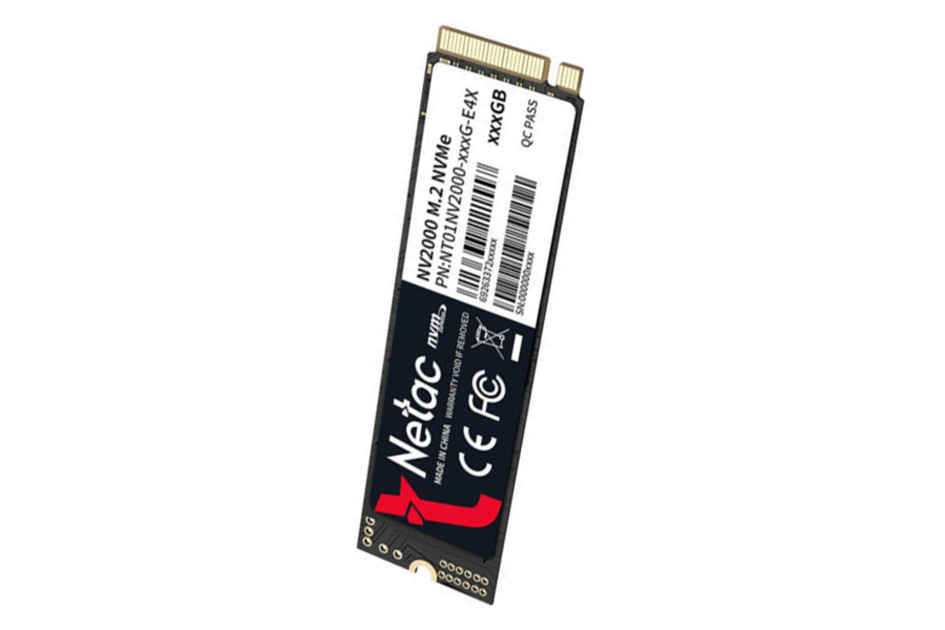 ابعاد و اندازه اس اس دی نتاک NV2000 NVMe M.2 ظرفیت 256 گیگابایت