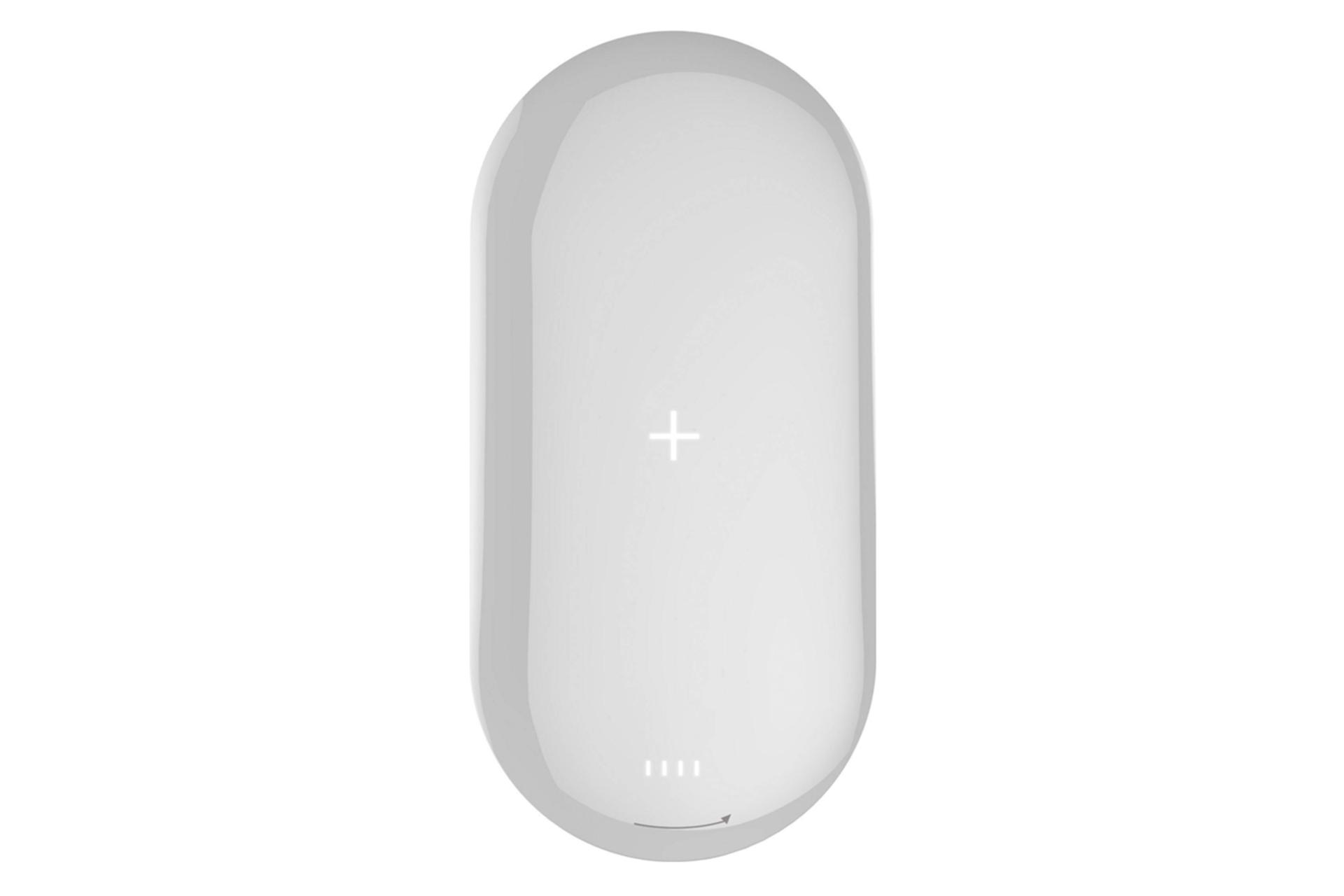 رنگ سفید پاور بانک مایپو Power Cube X2 SPQ07 با ظرفیت 5000 میلی‌آمپر ساعت و امکان شارژ بی سیم