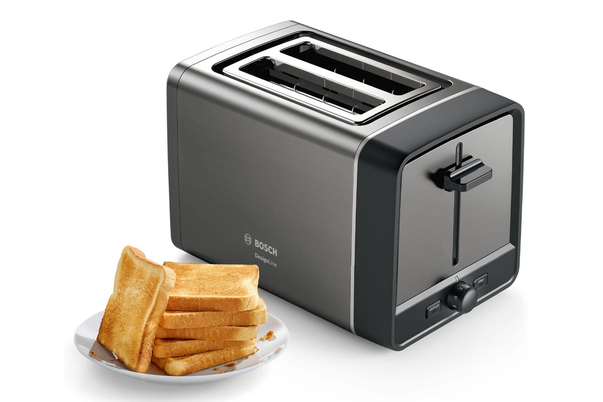 توستر بوش TAT5P425 رنگ خاکستری