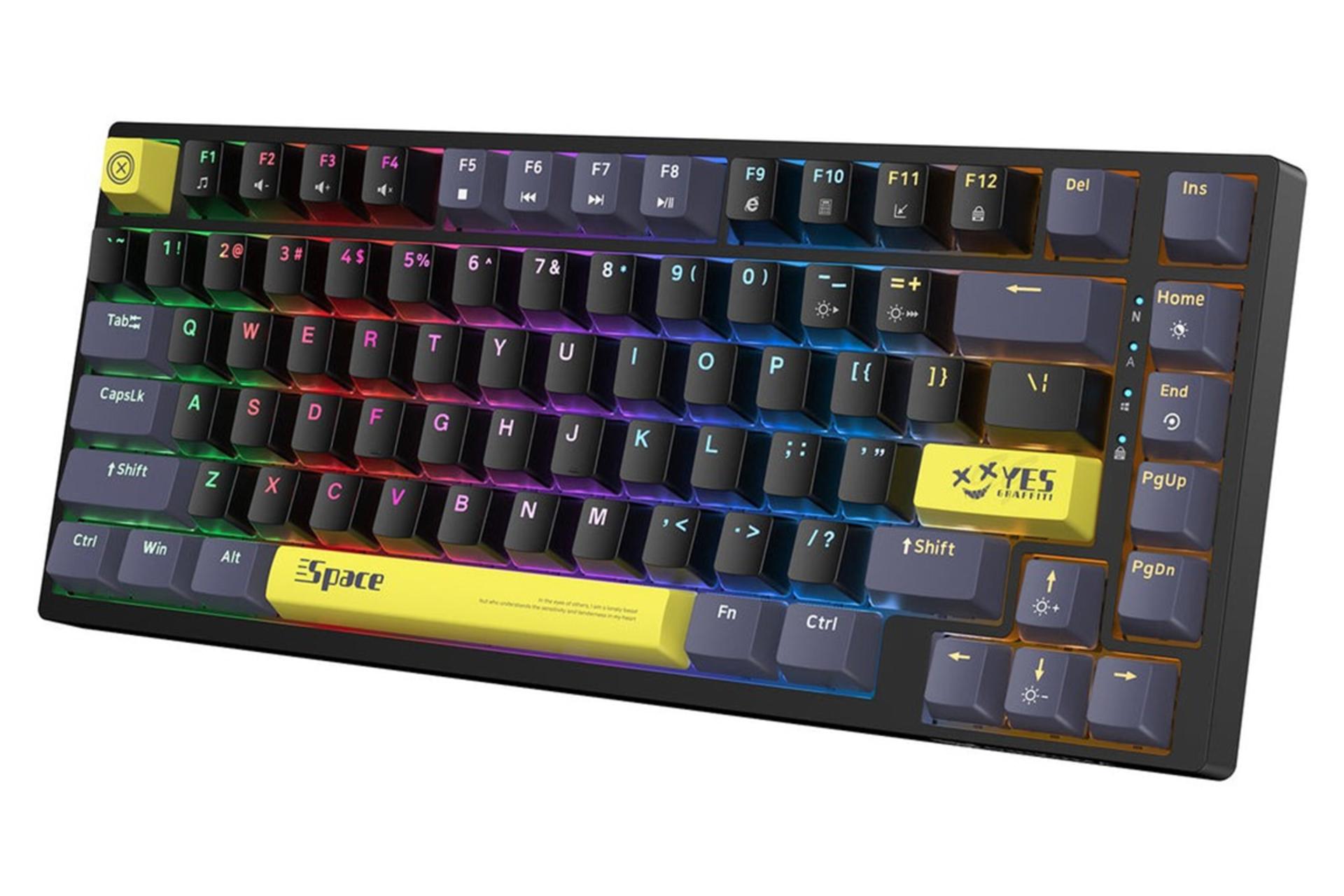 نمای سمت راست کیبورد اونیکوما G52