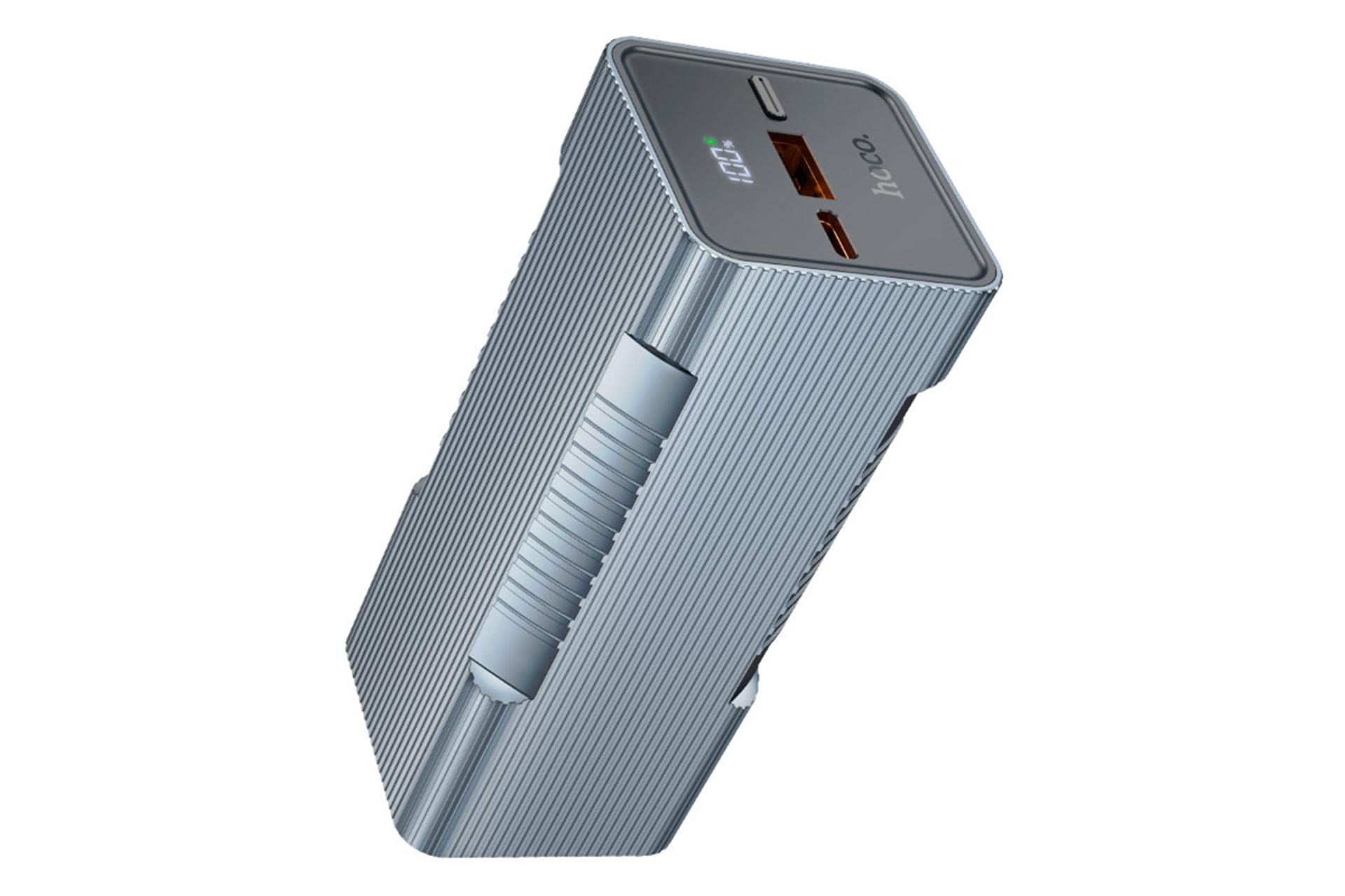 ابعاد و اندازه پاور بانک هوکو Q15 با ظرفیت 10000 میلی‌آمپر ساعت