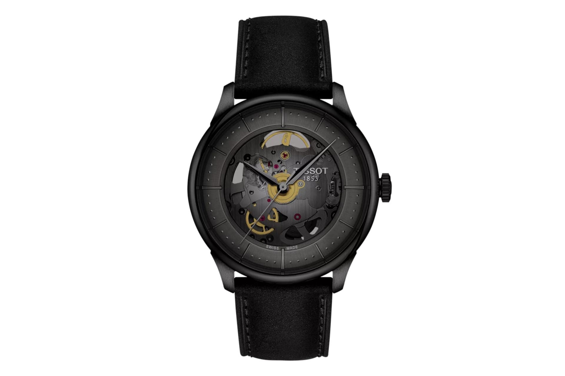 ساعت مچی مردانه تیسوت Tissot Chemin Des Tourelles Skeleton 39mm T139.836.36.441.00