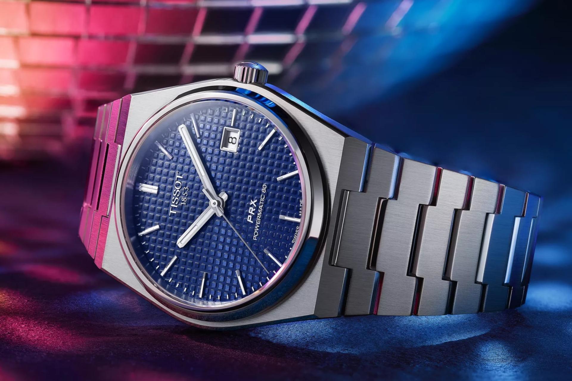 نمای روبرو ساعت مچی مردانه تیسوت Tissot PRX 40mm T137.407.11.041.00