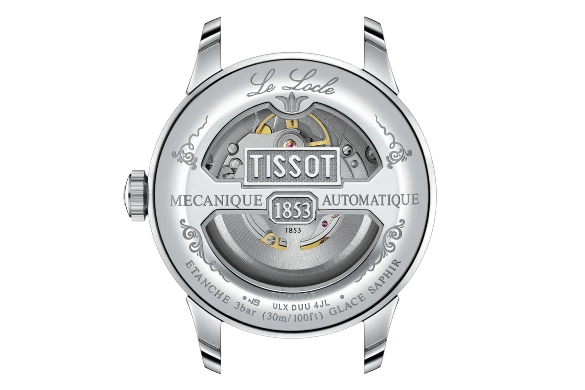 پشت ساعت مچی مردانه تیسوت Tissot Le Locle 20th Anniversary 39.3mm T006.407.11.033.03