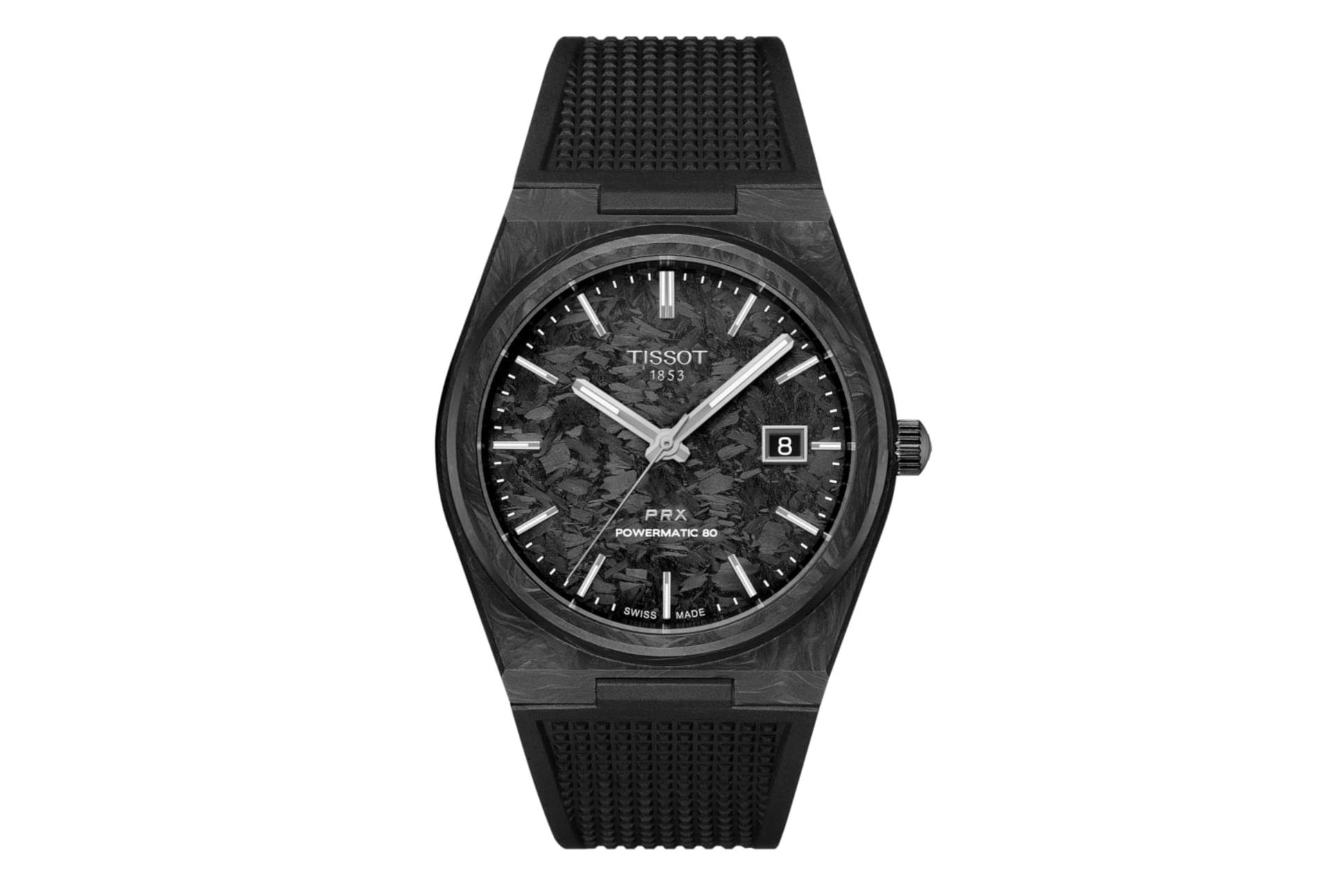 ساعت مچی مردانه تیسوت Tissot PRX Carbon 40.5mm T137.907.97.201.00