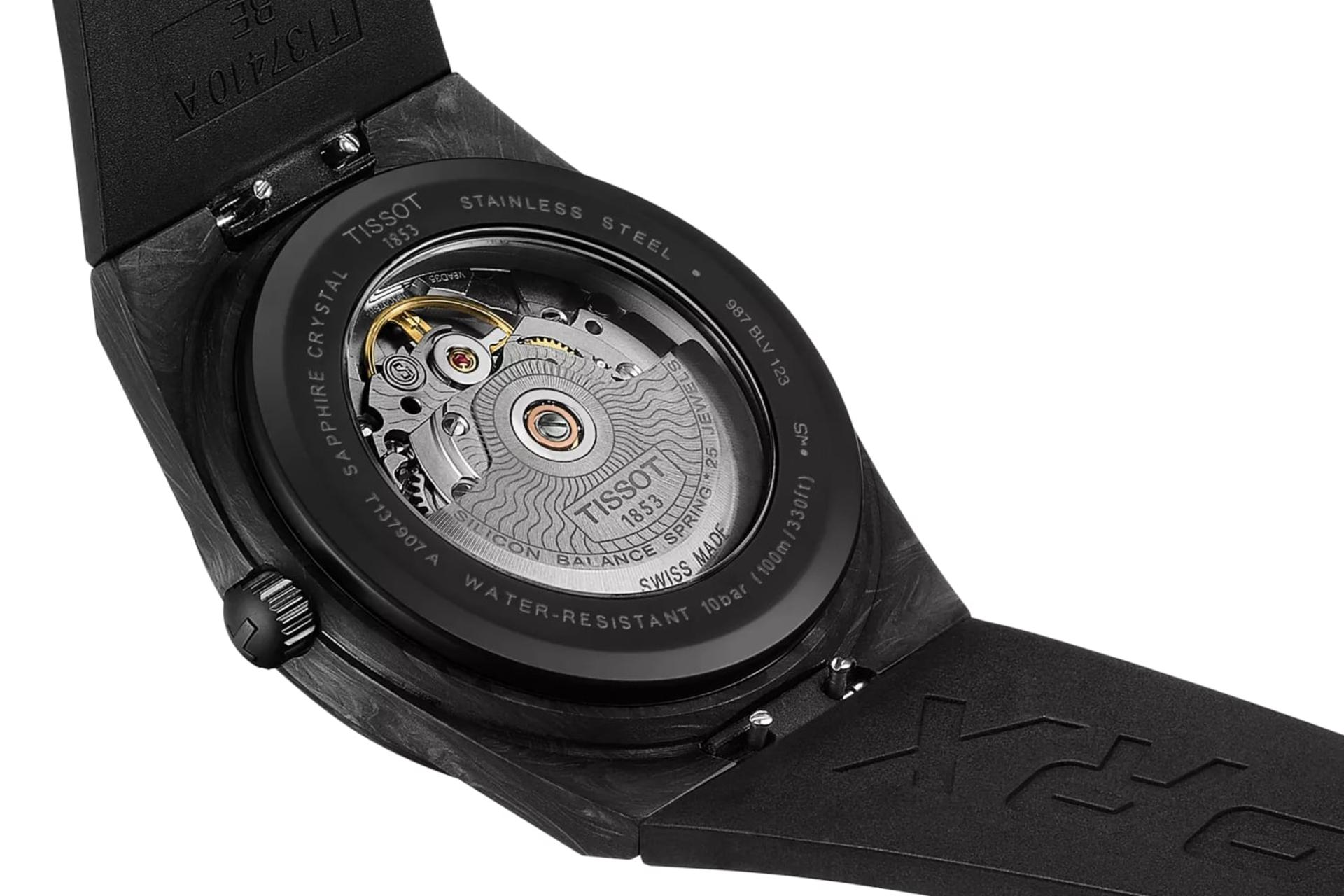 کراون ساعت مچی مردانه تیسوت Tissot PRX Carbon 40.5mm T137.907.97.201.00