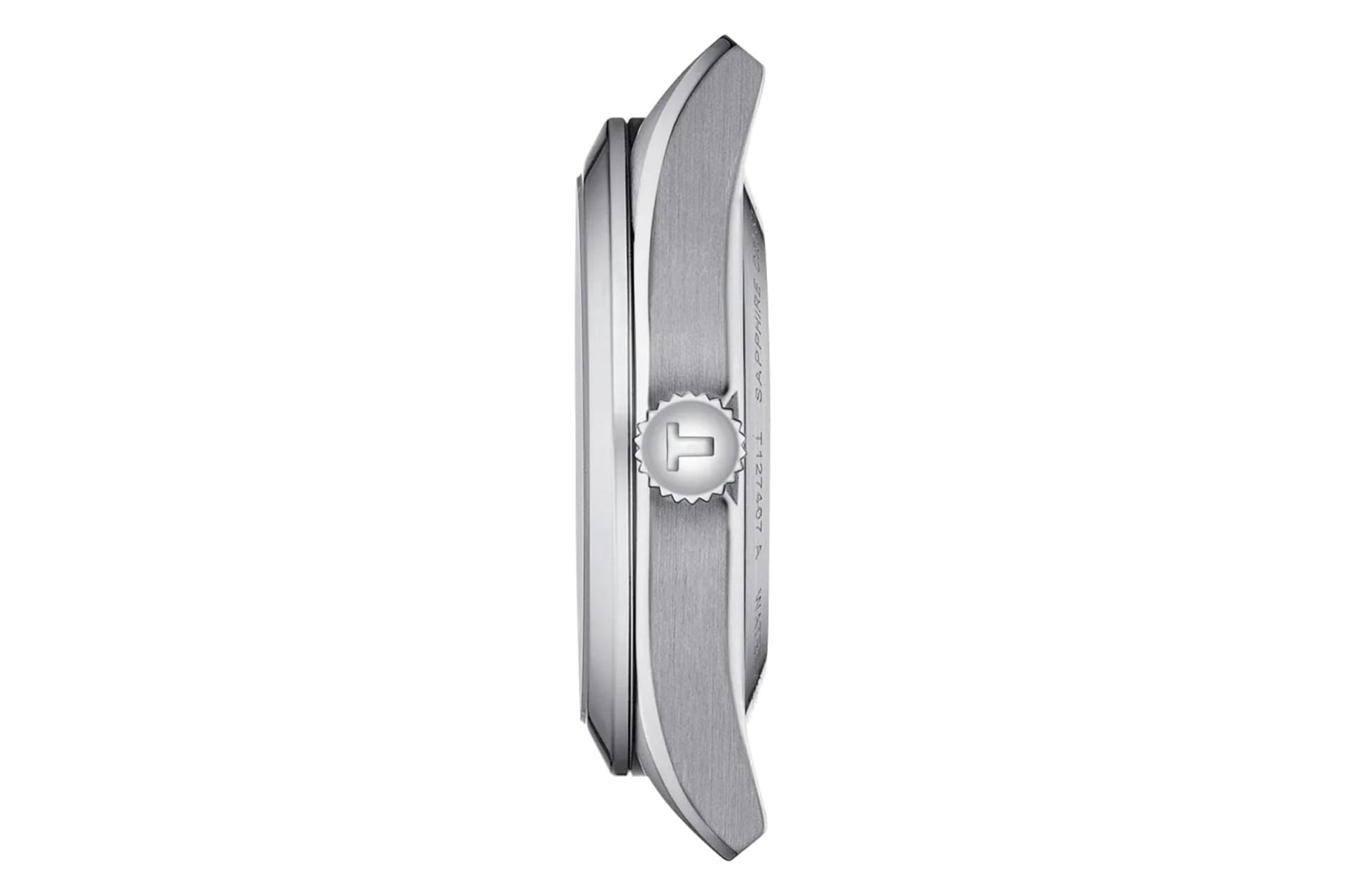 نمای جانبی ساعت مچی مردانه تیسوت Tissot Gentleman 40mm T127.407.11.041.00