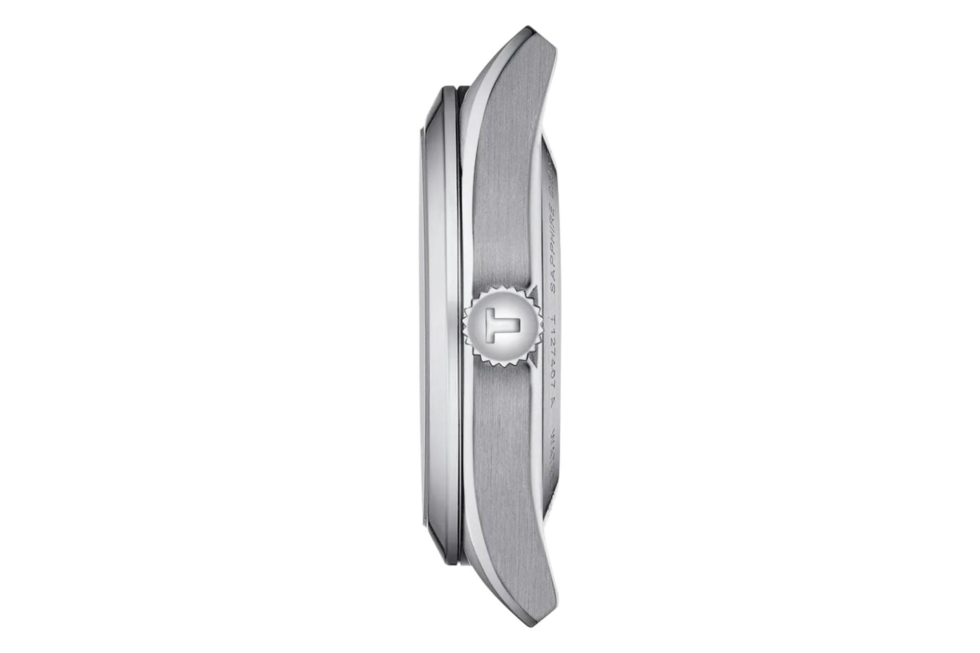 نمای جانبی ساعت مچی مردانه تیسوت Tissot Gentleman 40mm T127.407.11.051.00