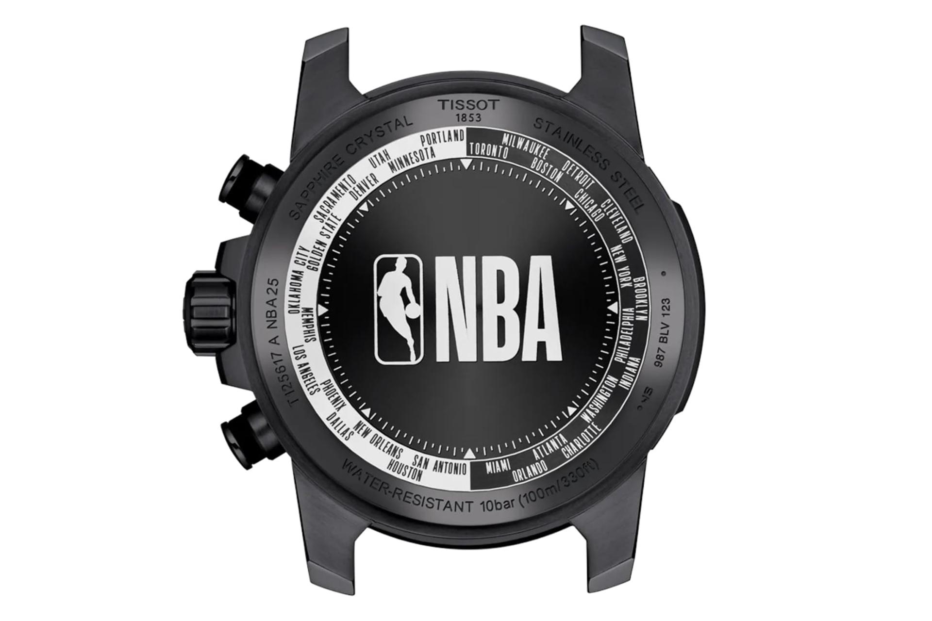 پشت ساعت مچی مردانه تیسوت Tissot Supersport NBA Special Edition 45.5mm T125.617.37.067.00