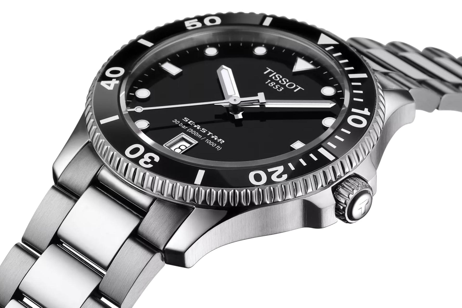 سمت راست ساعت مچی مردانه تیسوت Tissot Seastar 1000 40mm T120.410.11.051.00
