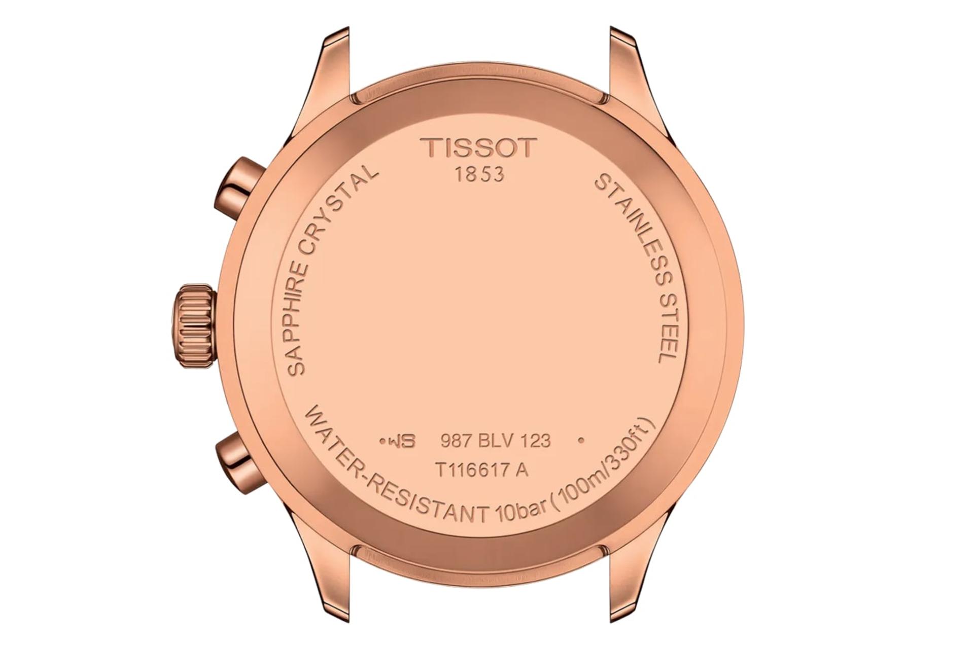پشت ساعت مچی مردانه تیسوت Tissot Chrono XL Classic 45mm T116.617.36.042.00