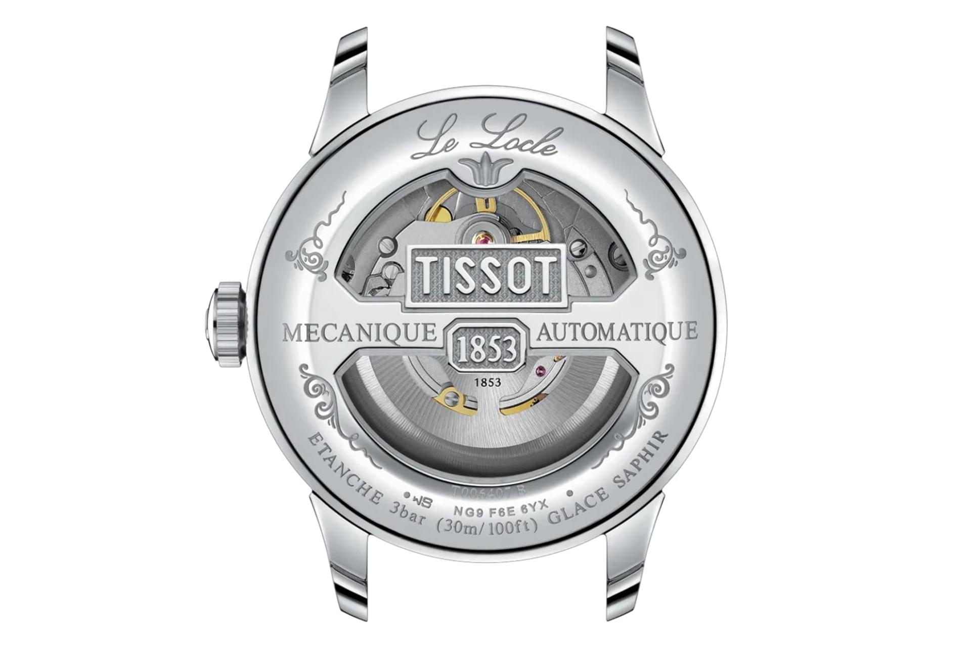 پشت ساعت مچی مردانه تیسوت Tissot Le Locle 39.3mm T006.407.11.053.00