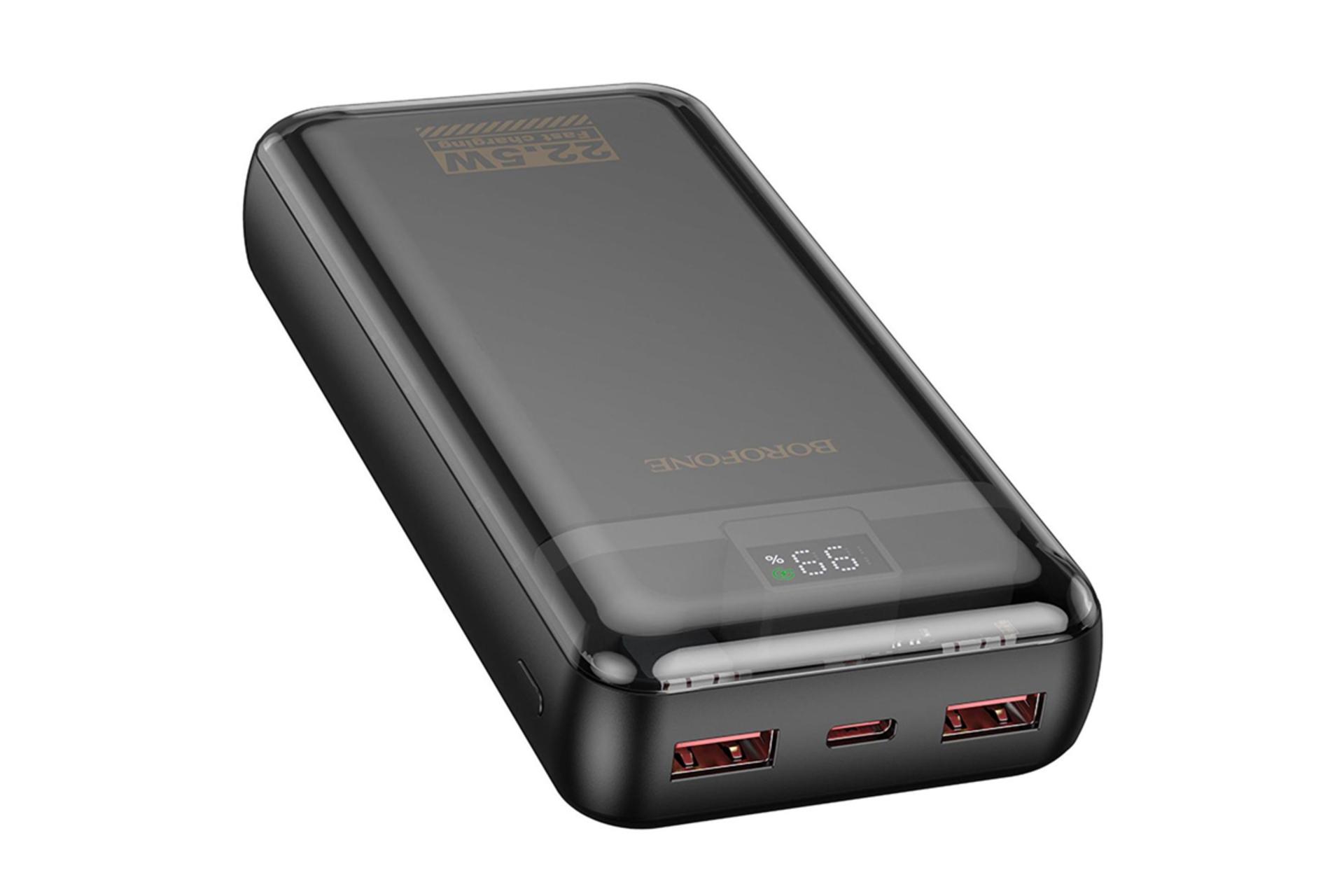 پاور بانک بروفون BJ52A با ظرفیت 20000 میلی‌آمپر ساعت رنگ مشکی