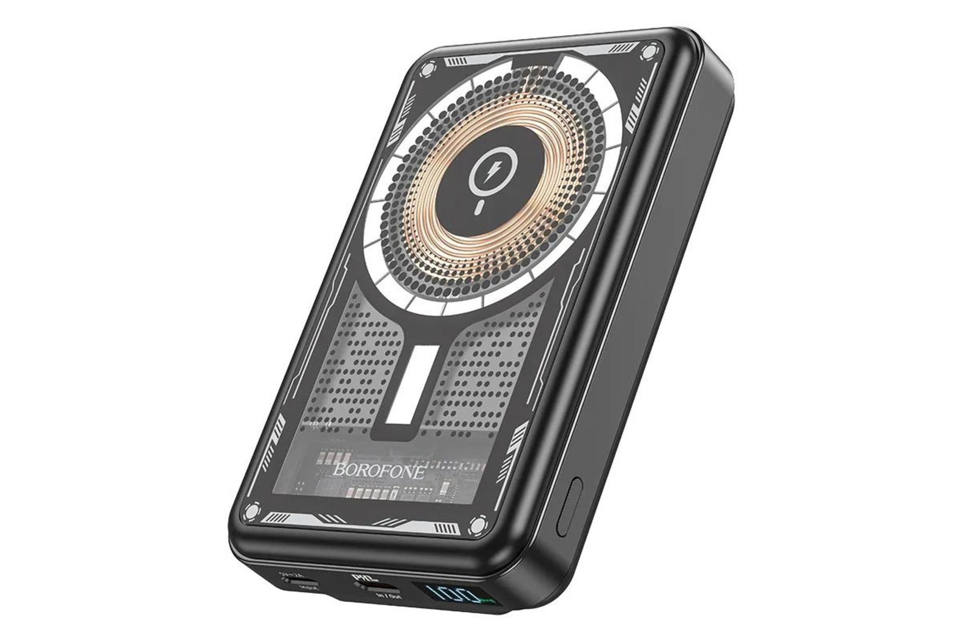 پاور بانک بروفون BJ29 با ظرفیت 10000 میلی‌آمپر ساعت و امکان شارژ بی سیم