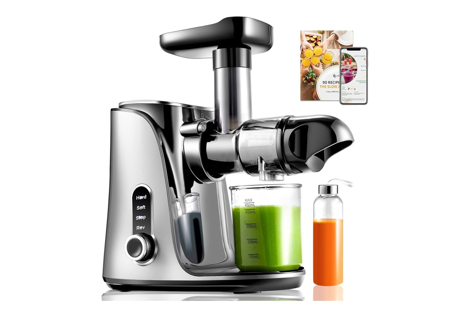 نمای سمت راست آبمیوه گیری امزشف GM3001