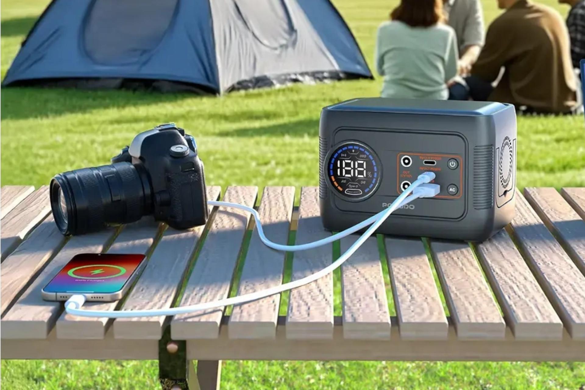 پاور بانک پرودو Porodo 150W Forcebase PDD150GYBK 52000mAh کمپینگ