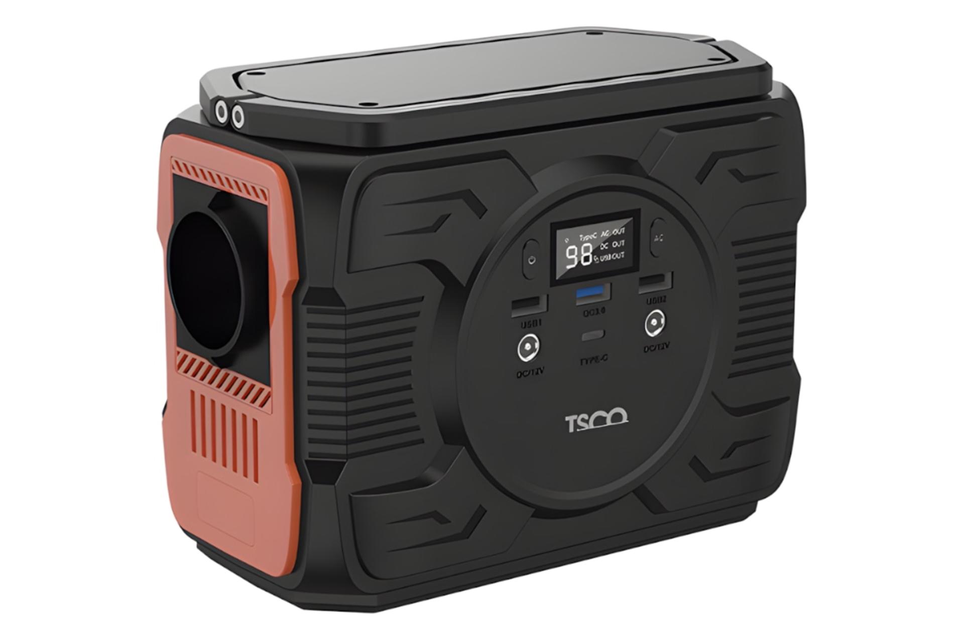 پاور بانک تسکو TSCO TST 200 12000mAh نمای پورت ها