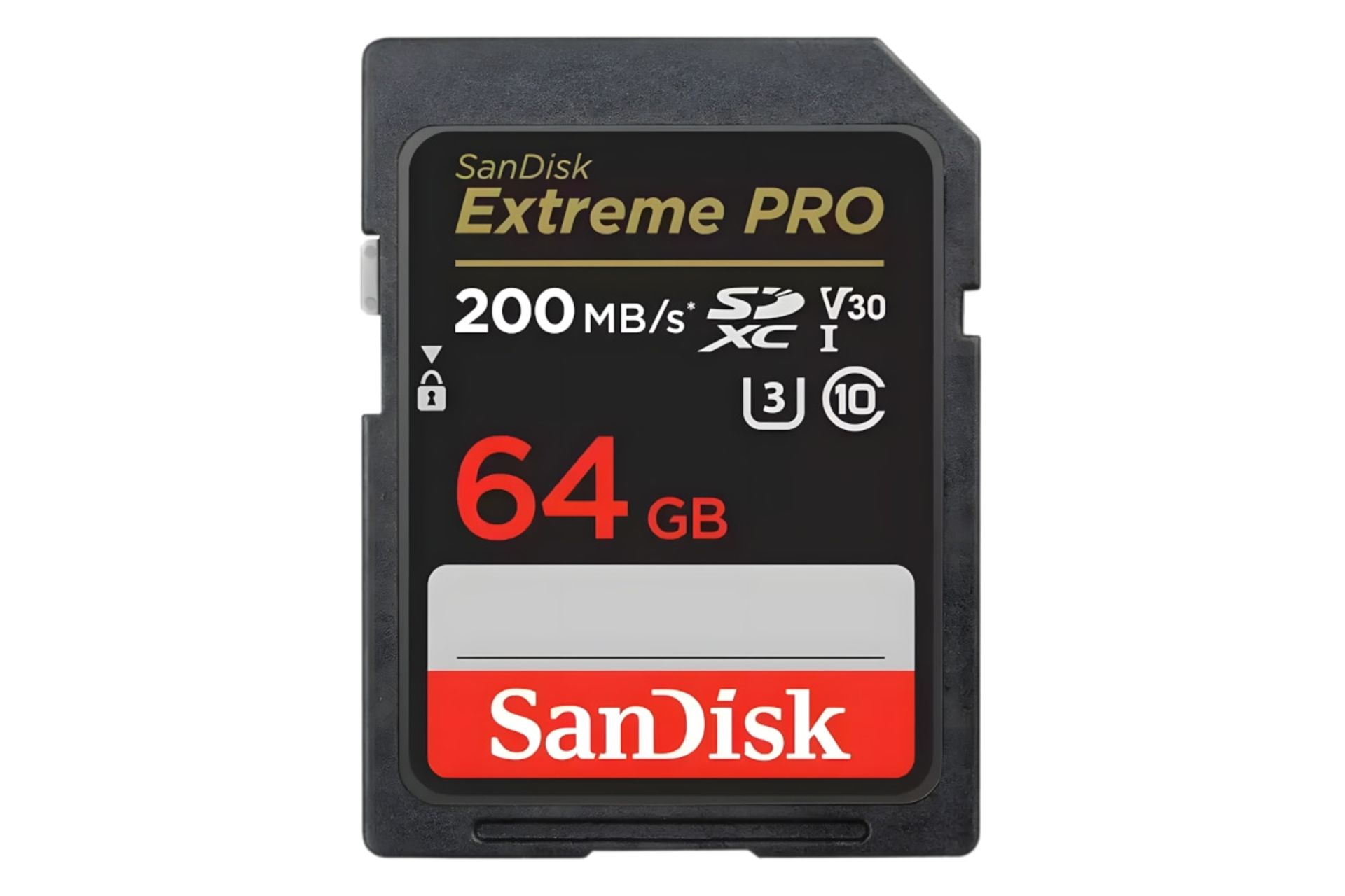 کارت حافظه سن‌دیسک SanDisk Extreme PRO V30 SDXC Class 10 UHS-I U3 64GB 200MBps