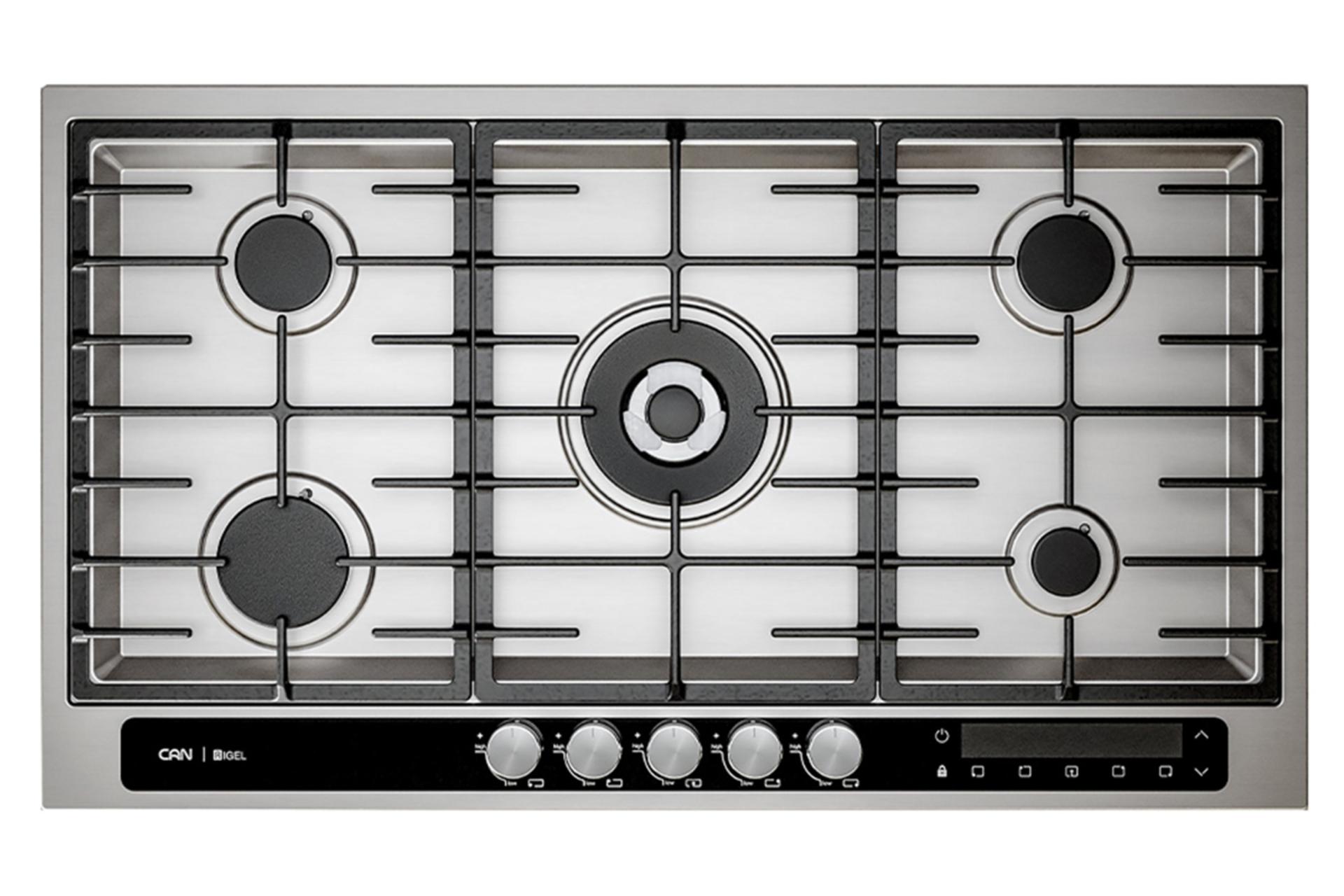 اجاق گاز صفحه ای و رومیزی کن رایجل نمای بالا