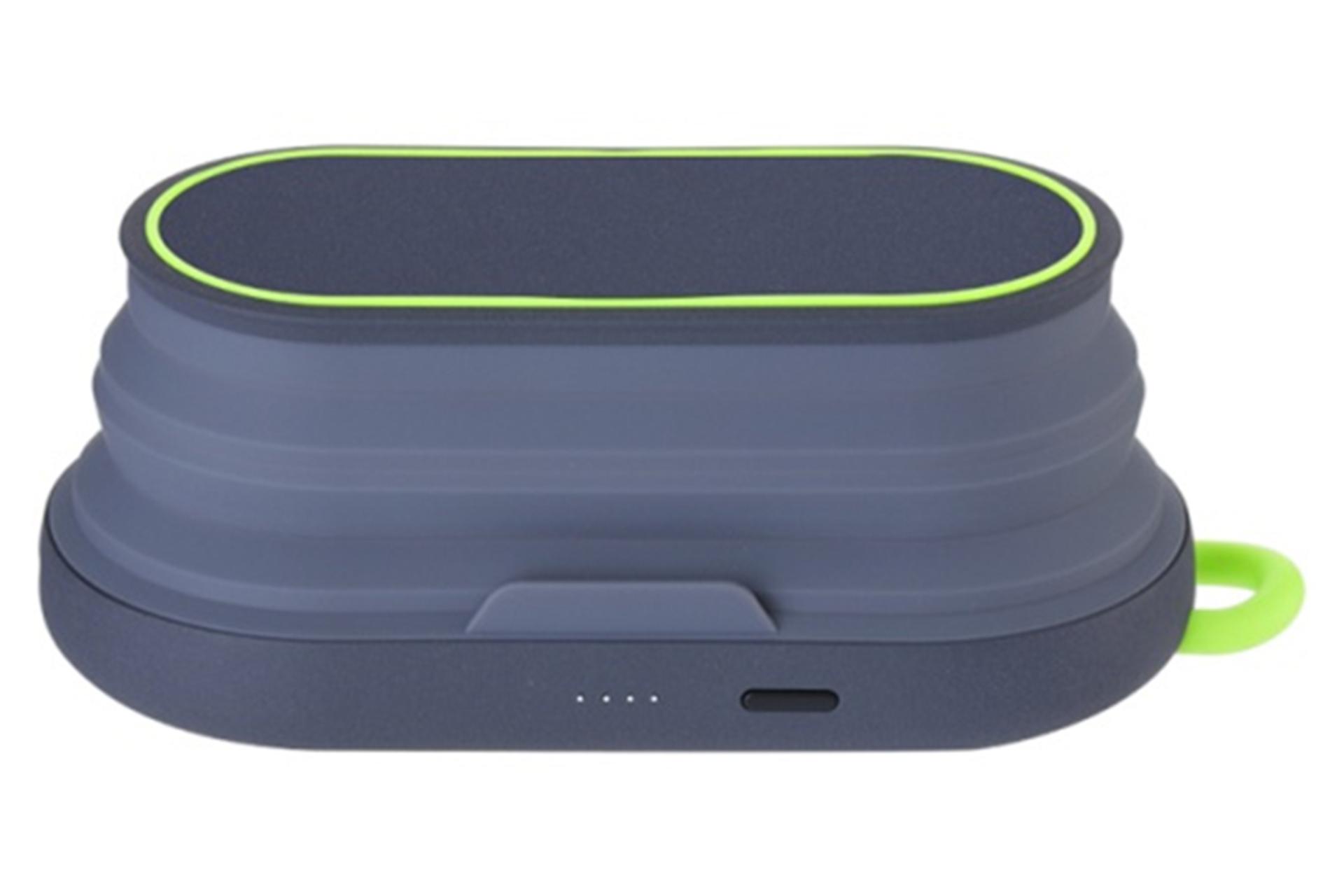 نمای کنار پاور بانک کولولایت S20 با ظرفیت 5000 میلی‌آمپر ساعت و امکان شارژ بی سیم