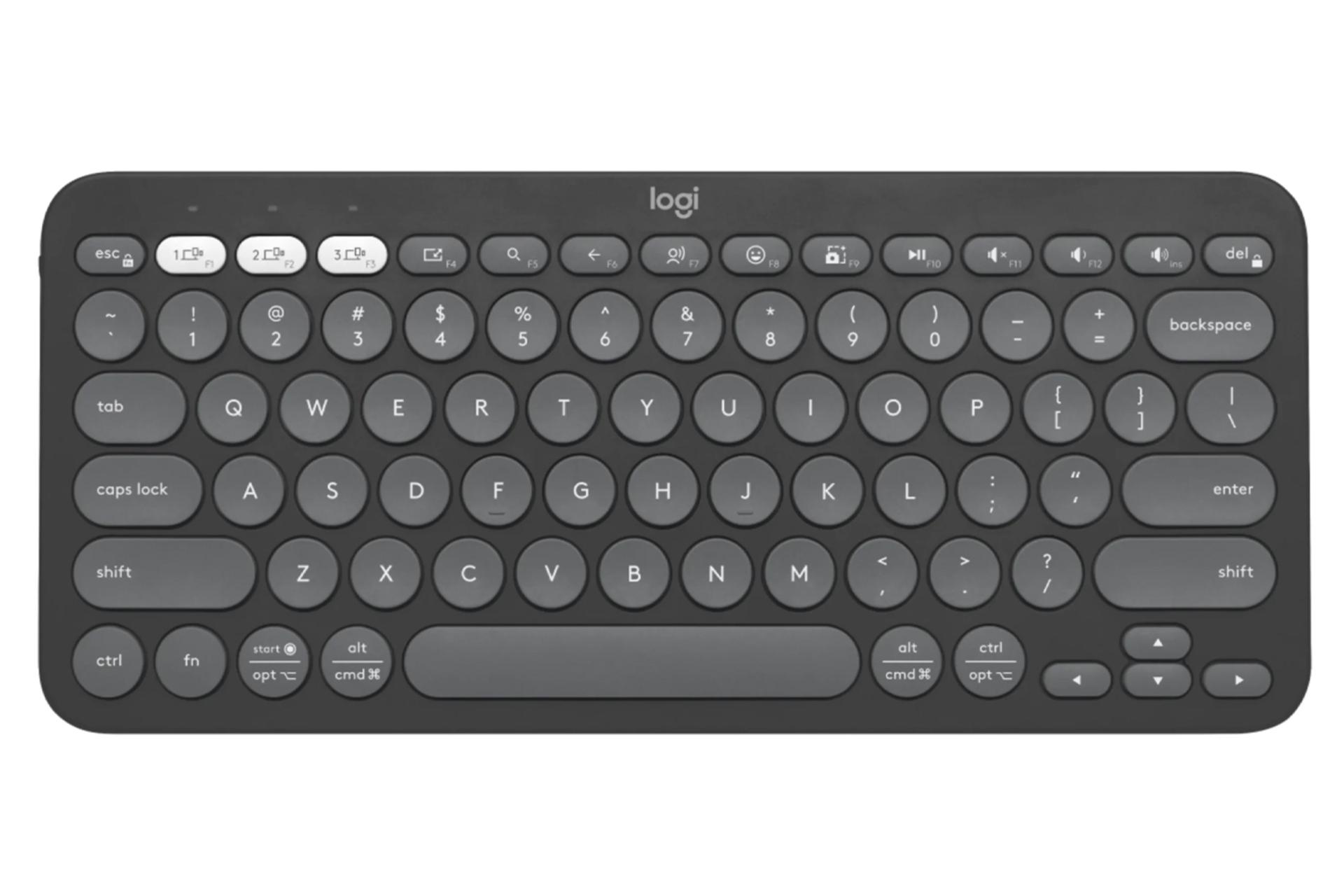 کیبورد لاجیتک Pebble Keys 2 K380s رنگ مشکی