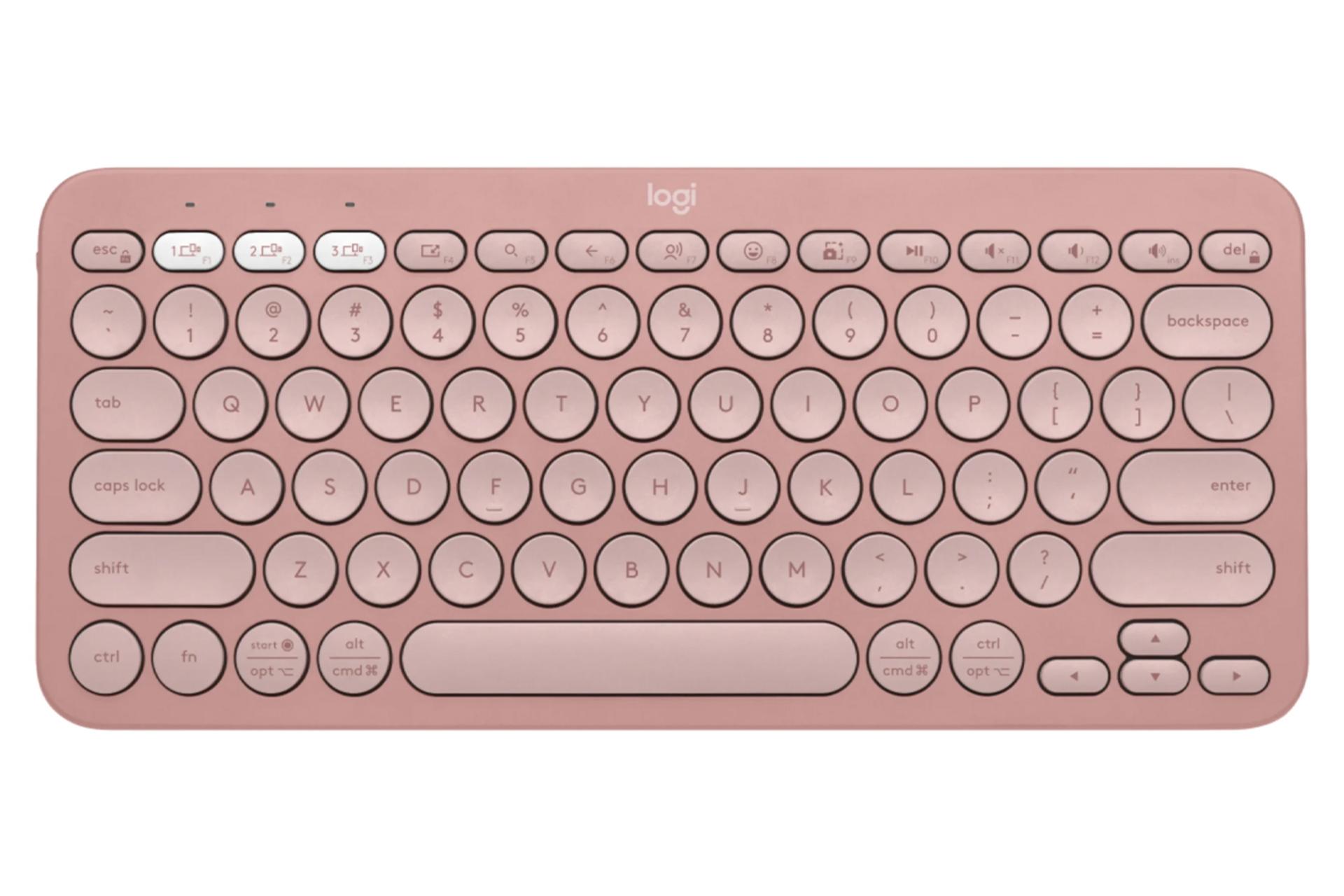 کیبورد لاجیتک Pebble Keys 2 K380s نمای بالا