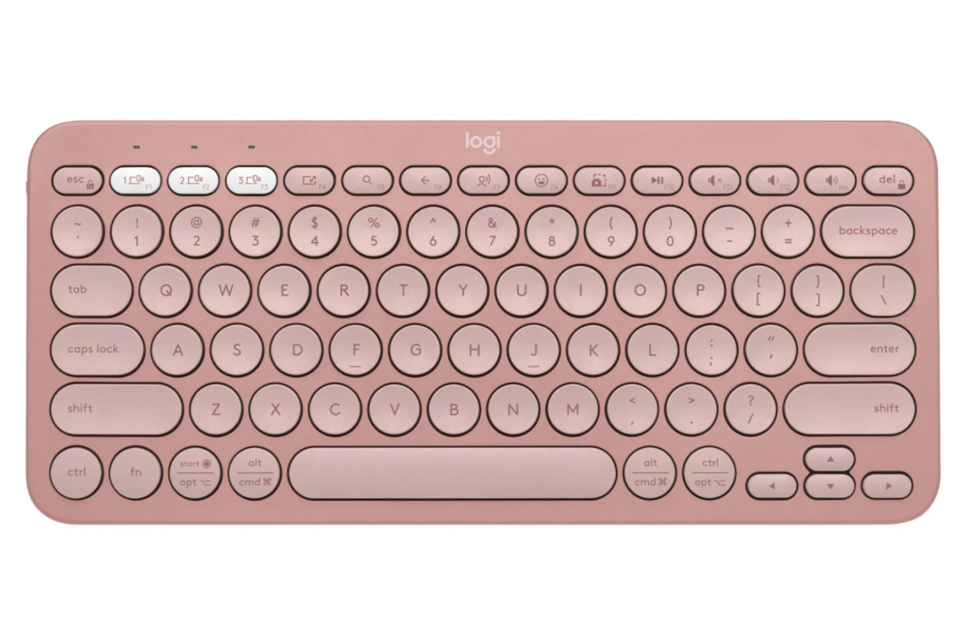 کیبورد لاجیتک Pebble Keys 2 K380s نمای بالا