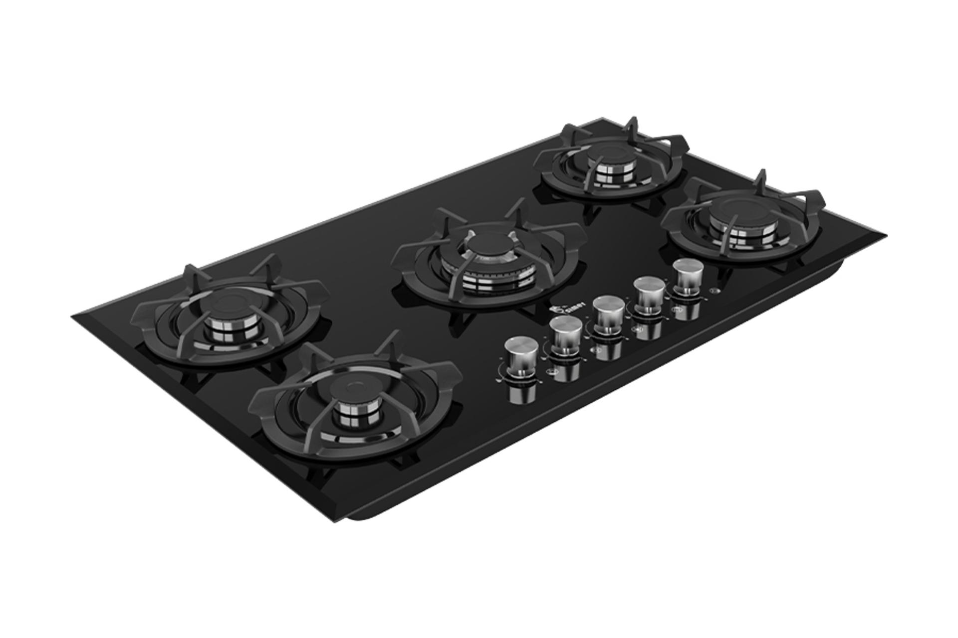 نمای سمت چپ اجاق گاز صفحه ای و رومیزی سیمر G 597