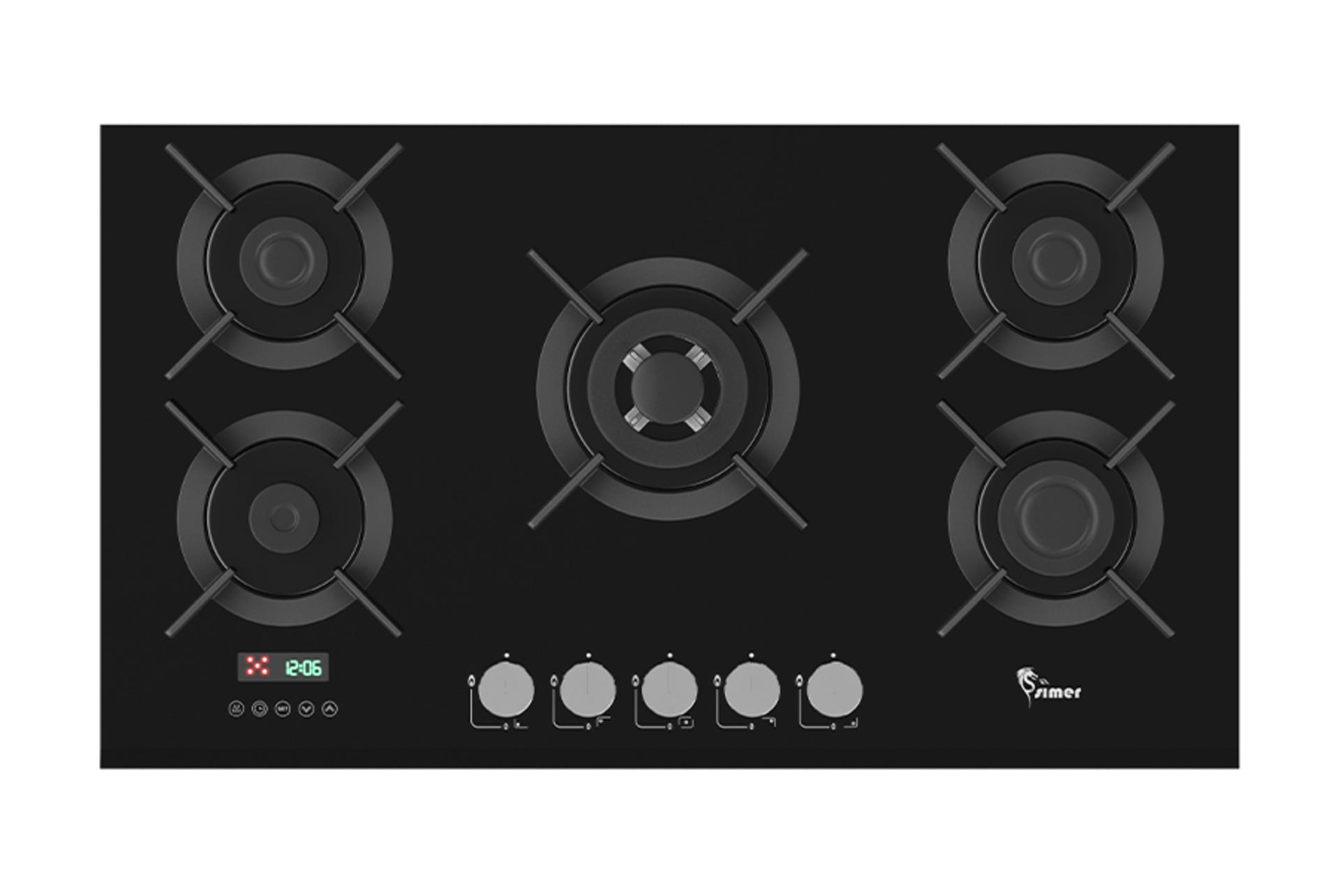 اجاق گاز صفحه ای و رومیزی سیمر G 582 نمای بالا