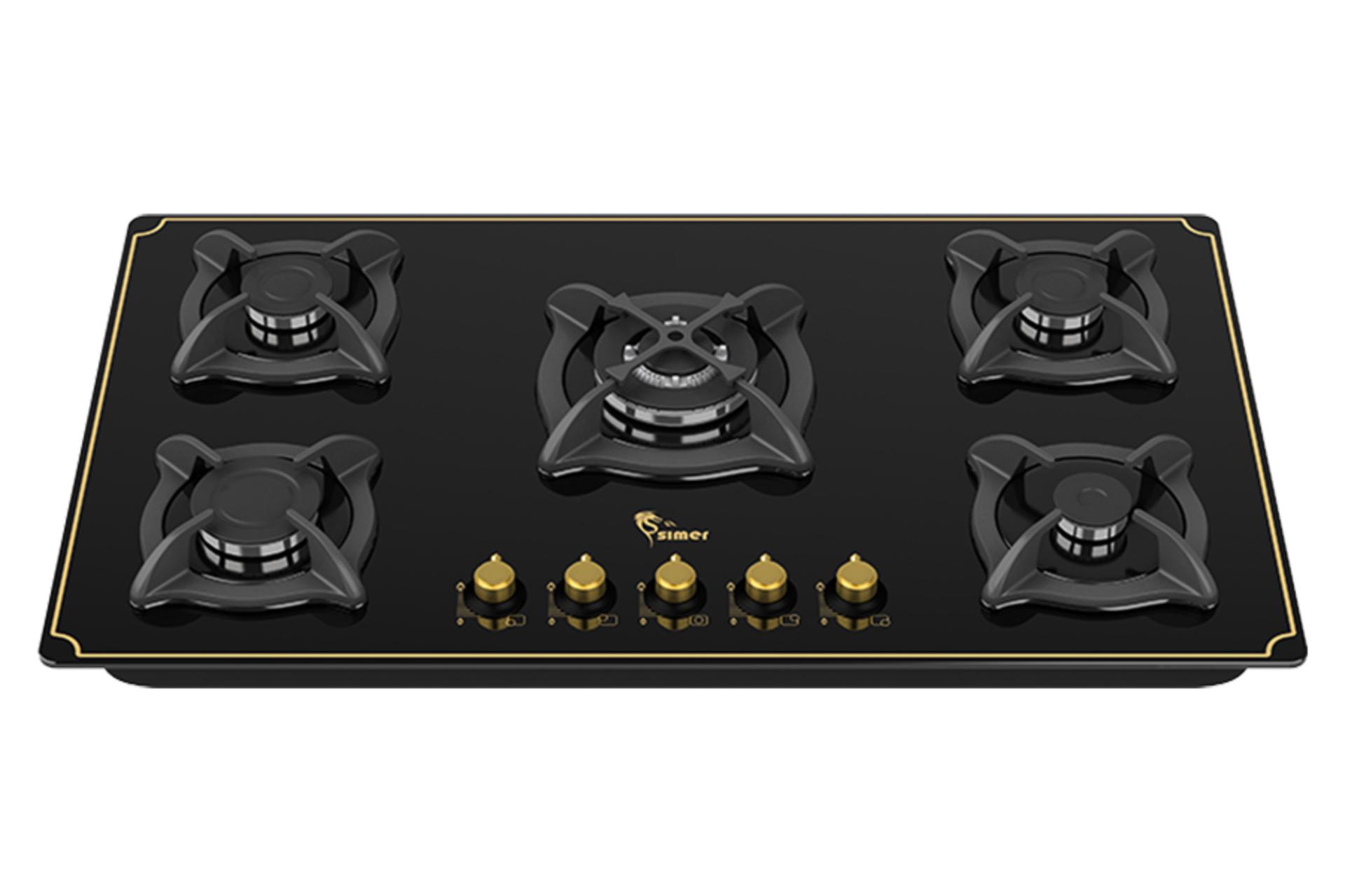 اجاق گاز صفحه ای و رومیزی سیمر G 566 نمای جلو