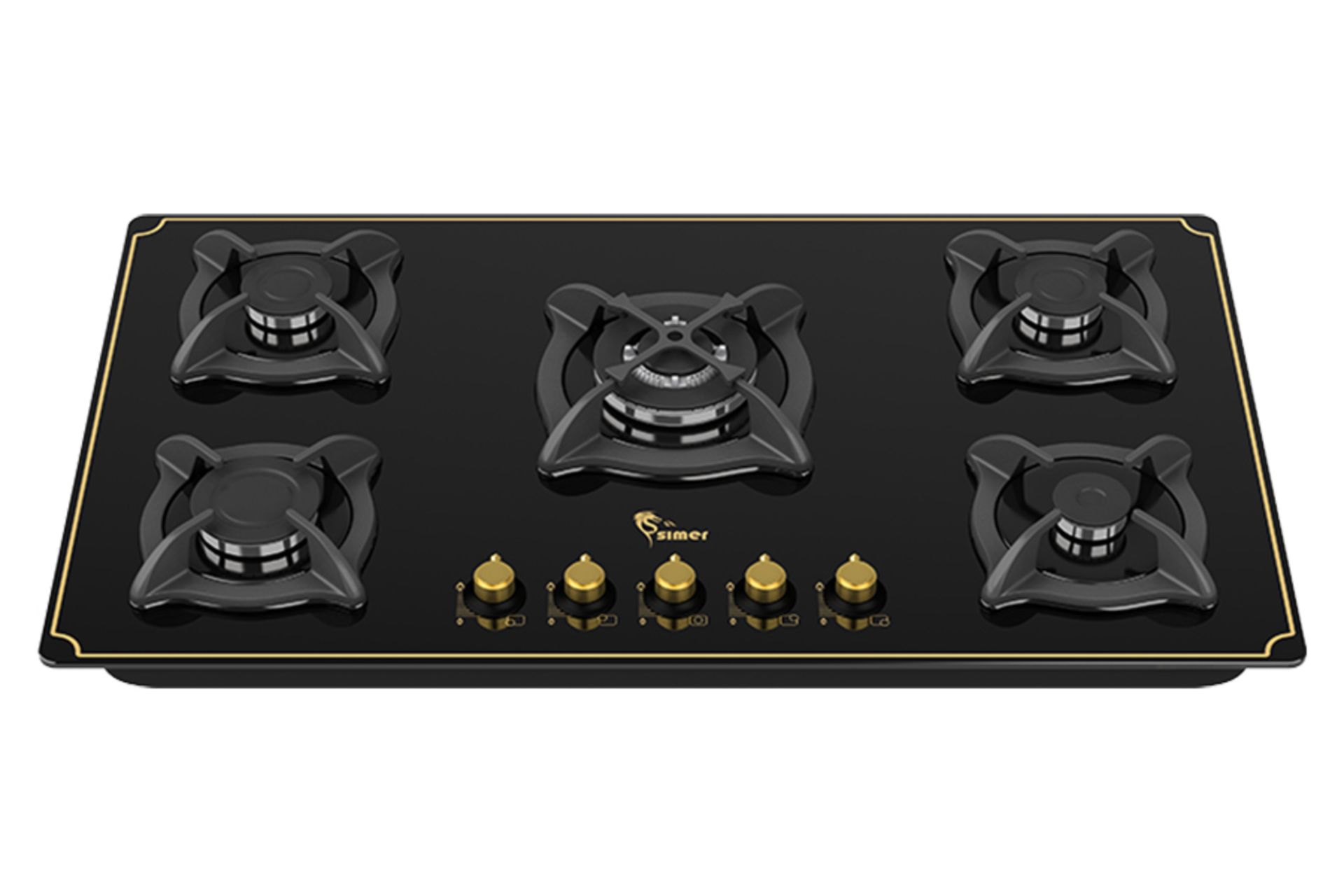 اجاق گاز صفحه ای و رومیزی سیمر G 566 نمای جلو