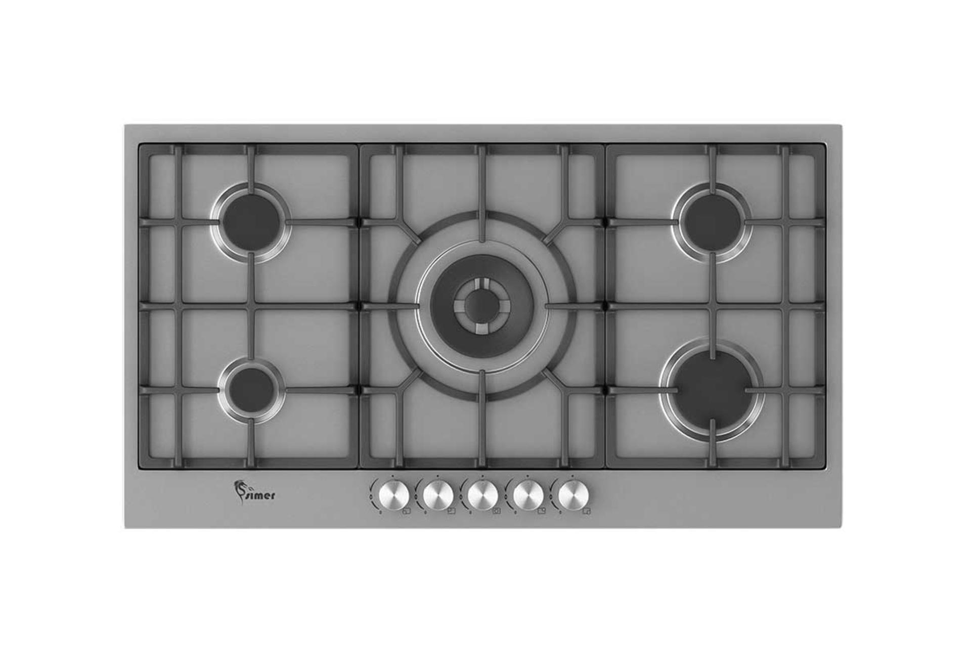 اجاق گاز صفحه ای و رومیزی سیمر S 552 نمای بالا