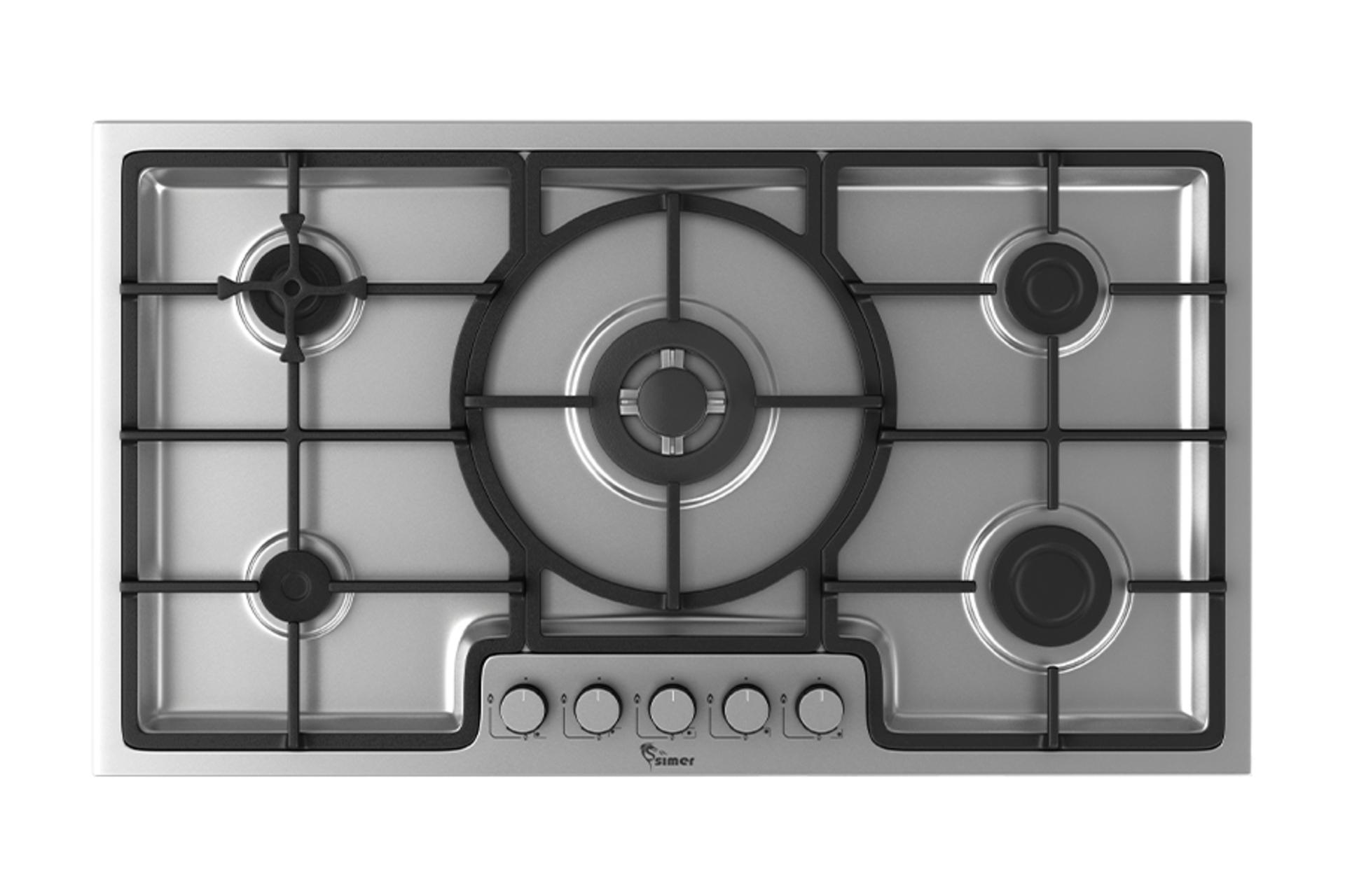 اجاق گاز صفحه ای و رومیزی سیمر S 550 نمای بالا