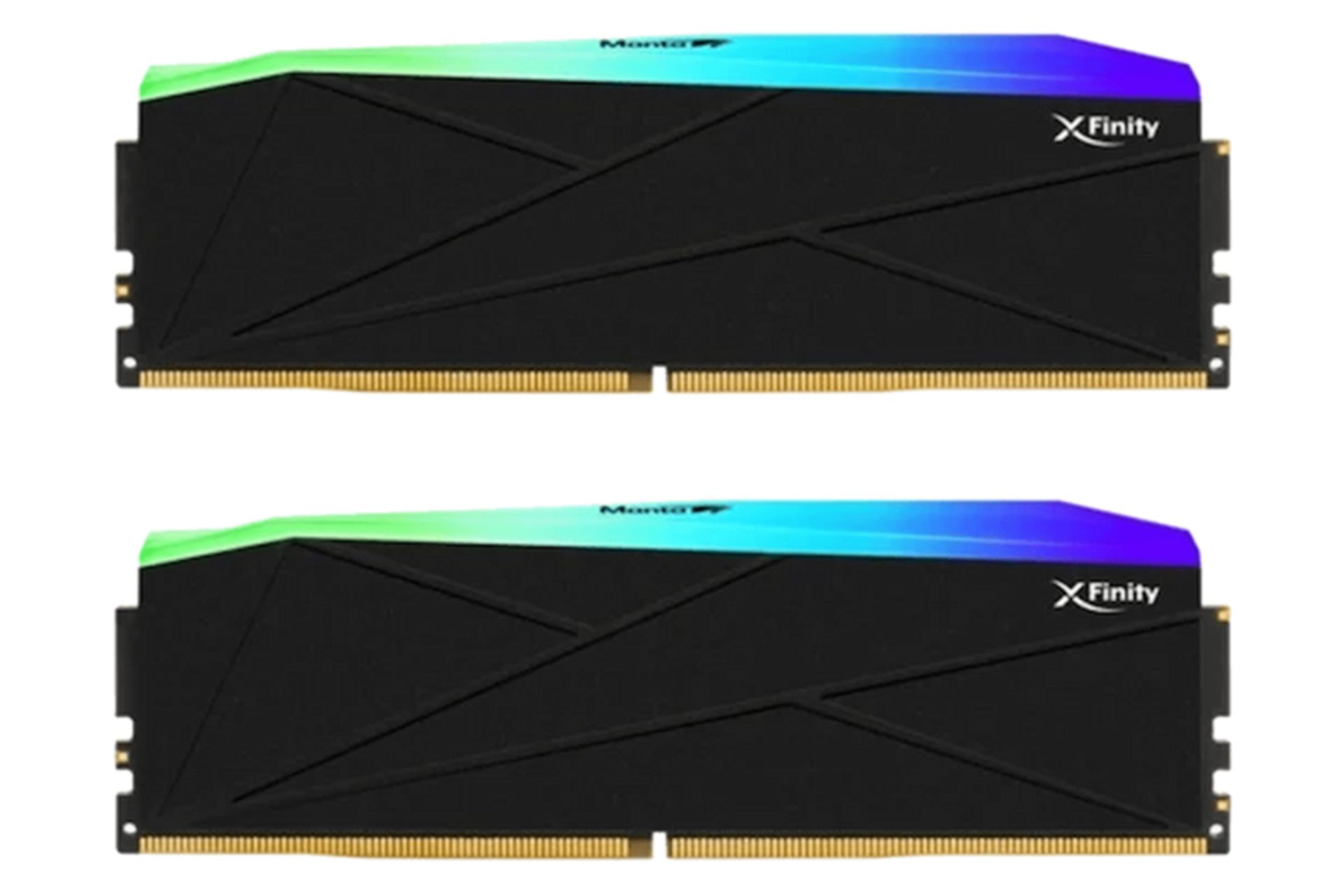 رنگ مشکی رم وی کالر Manta XFinity RGB ظرفیت 32 گیگابایت (2x16) از نوع DDR5-6000 CL30