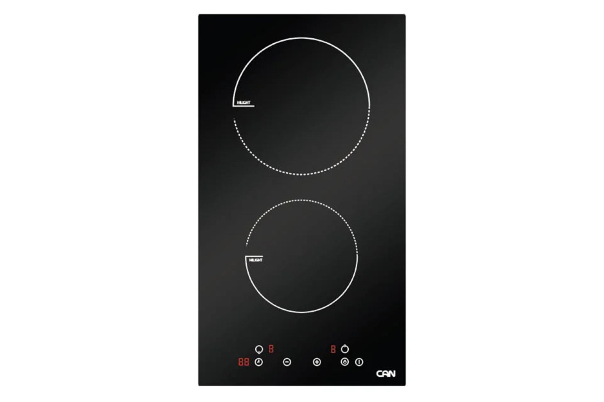 اجاق گاز صفحه ای و رومیزی کن 2201 نمای بالا