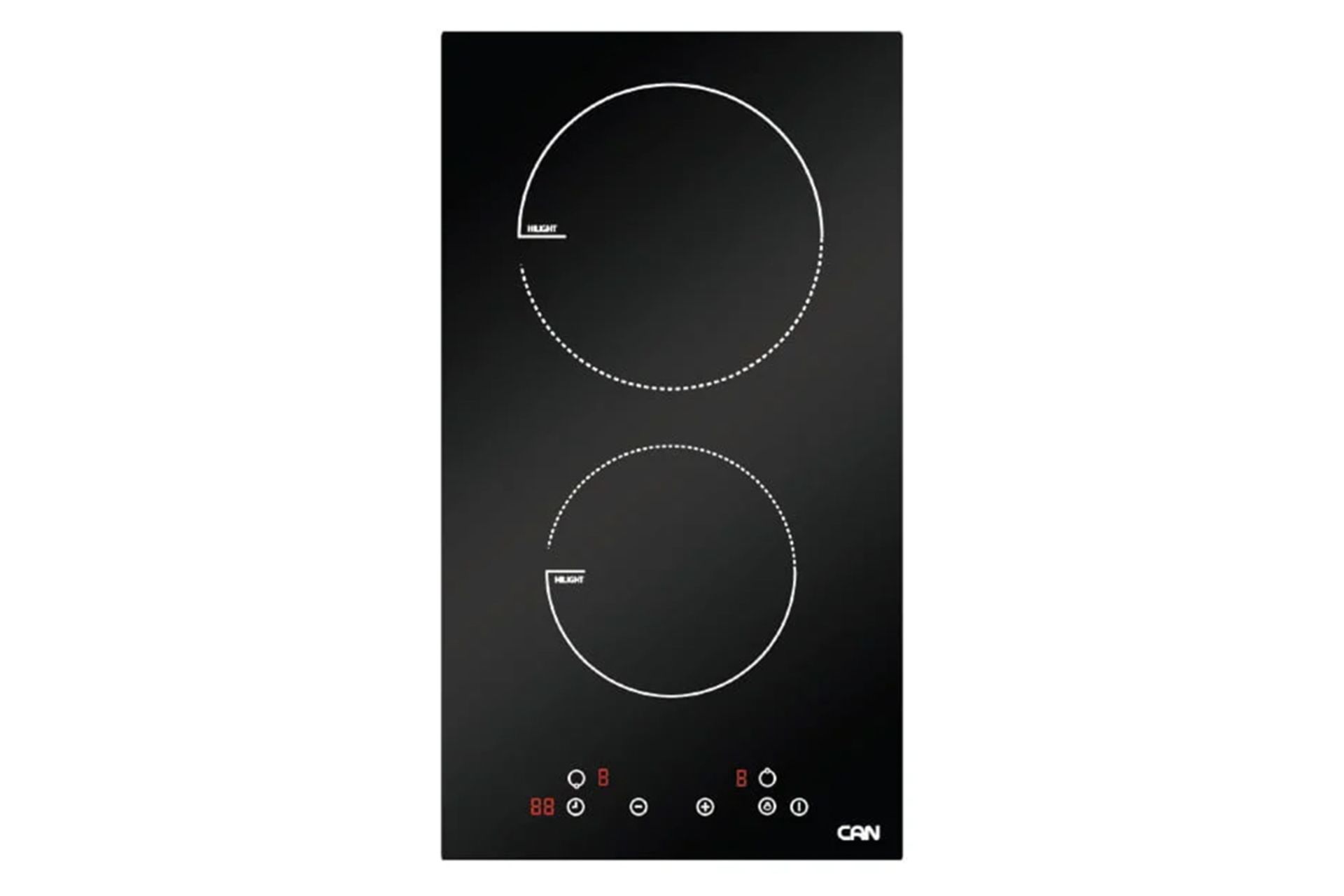 اجاق گاز صفحه ای و رومیزی کن 2201 نمای بالا