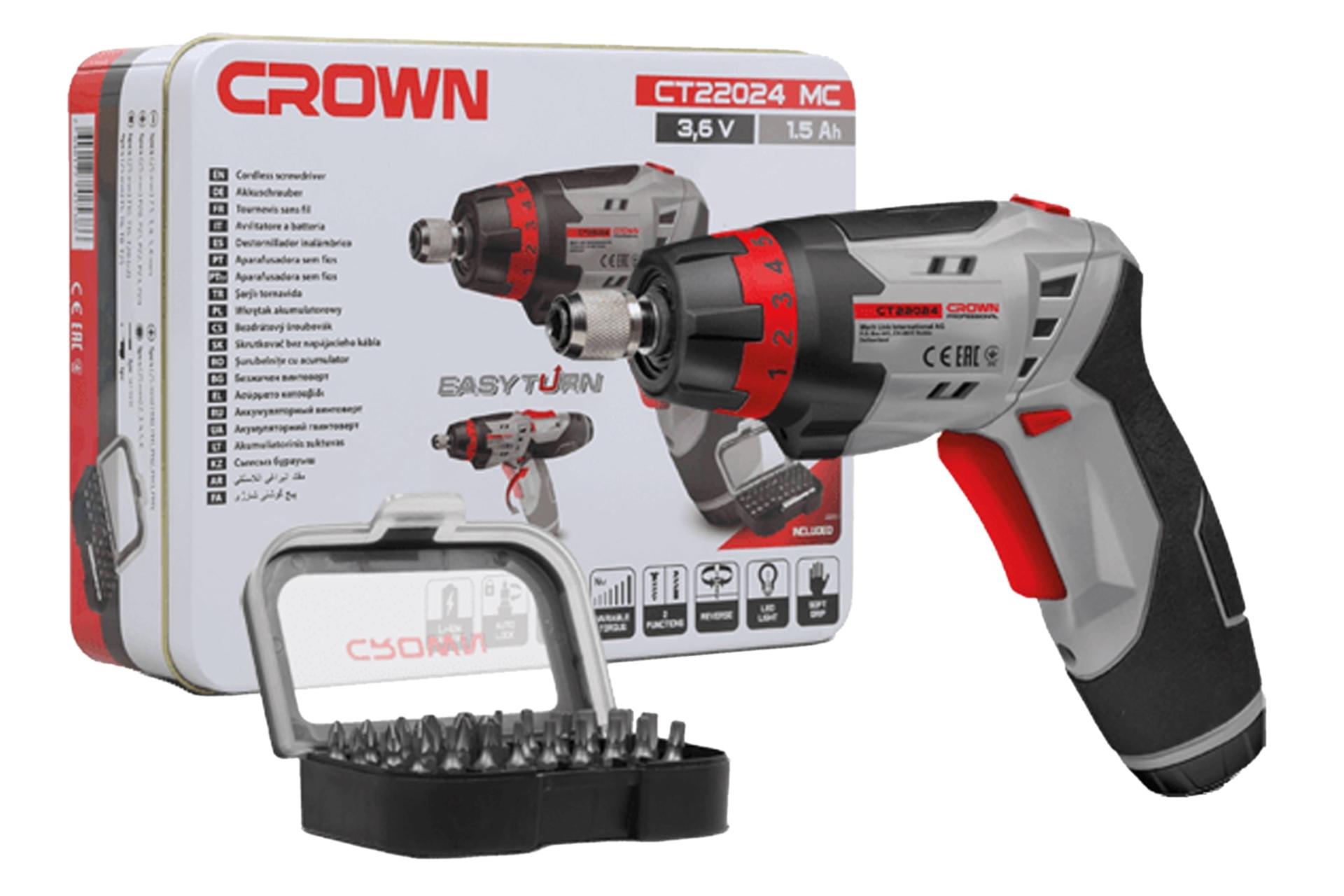 پیچ گوشتی شارژی کرون CROWN CT22024 MC