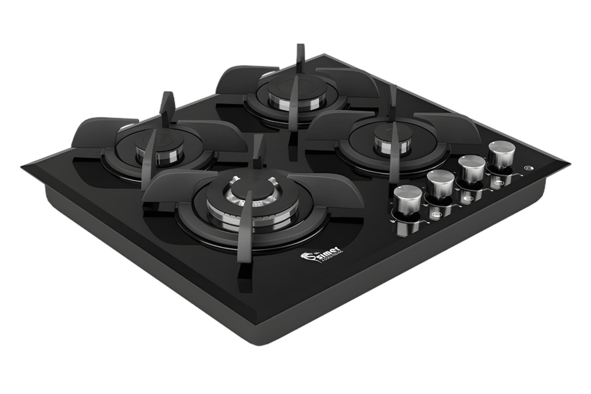 اجاق گاز صفحه ای و رومیزی سیمر Simer G 410 نمای چپ