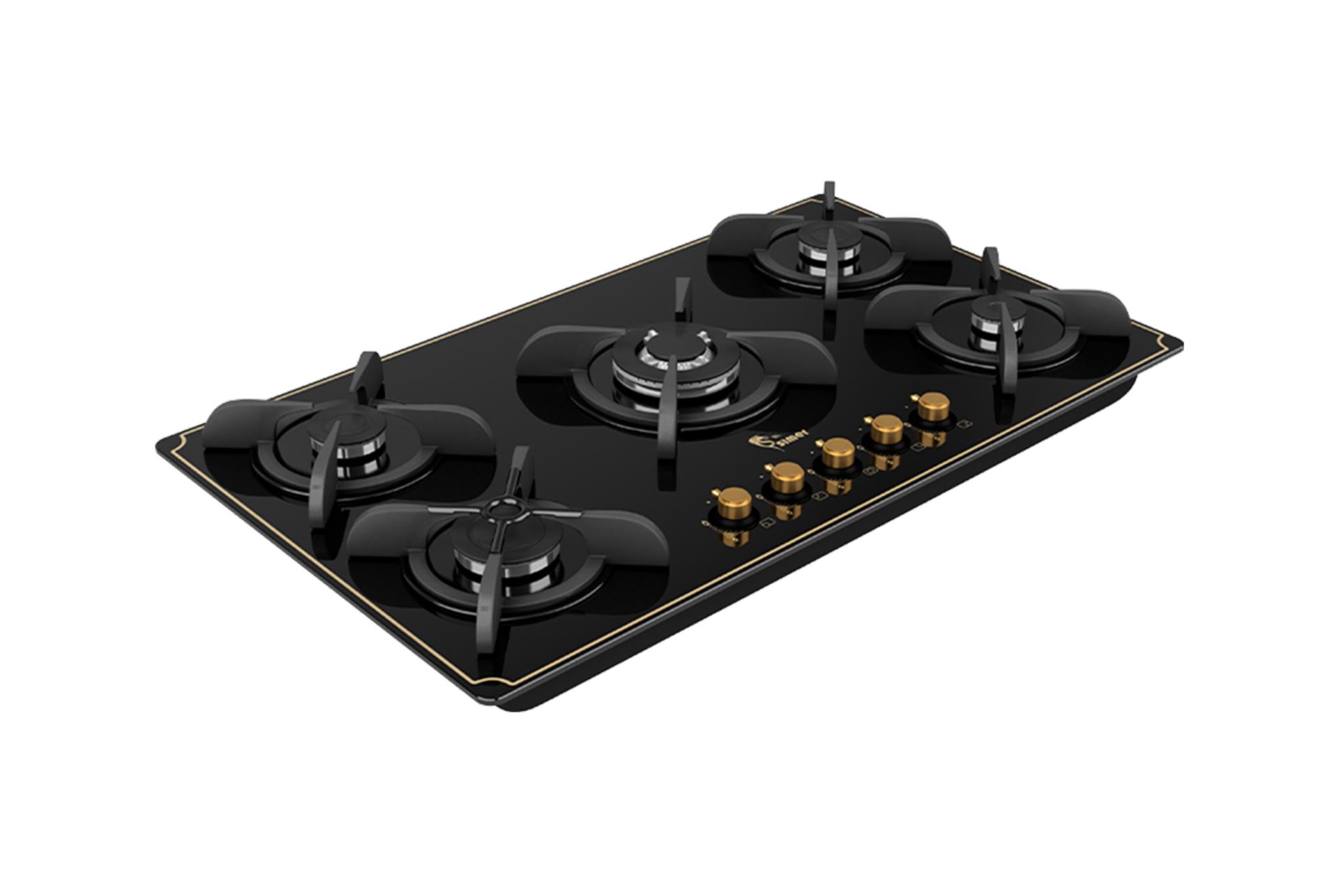 نمای سمت چپ اجاق گاز صفحه ای و رومیزی سیمر G 565