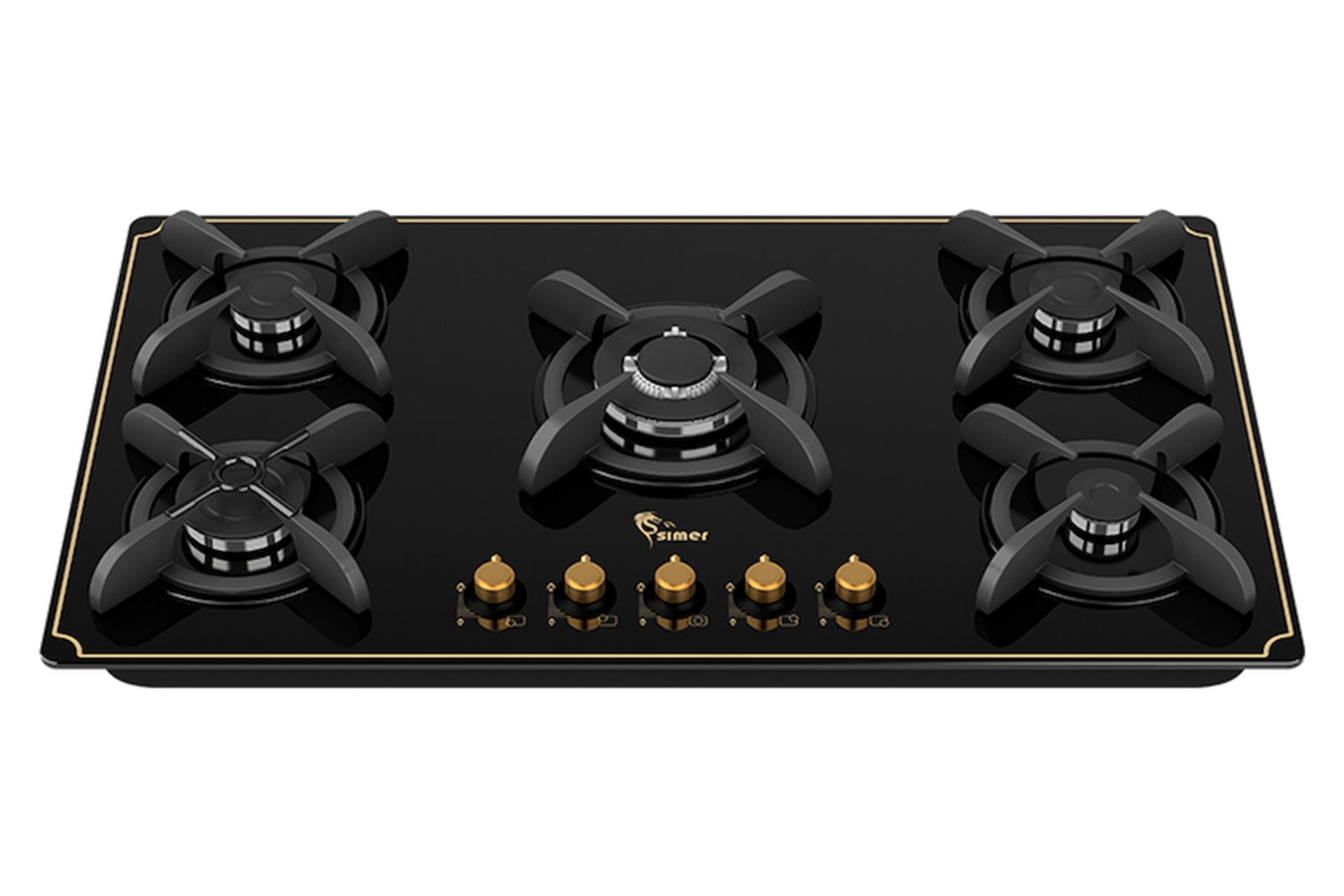 اجاق گاز صفحه ای و رومیزی سیمر G 565 نمای جلو