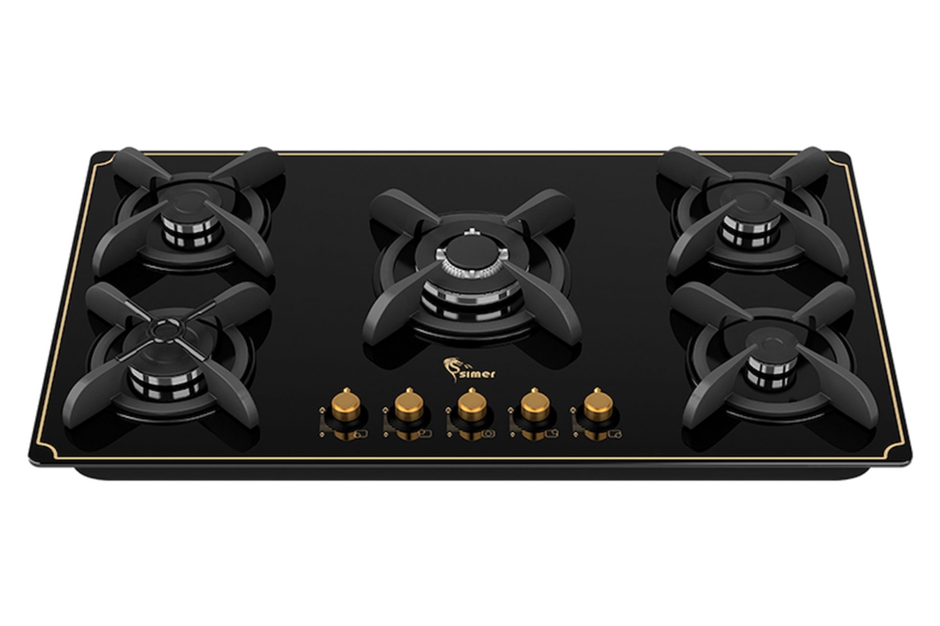 اجاق گاز صفحه ای و رومیزی سیمر G 565 نمای جلو